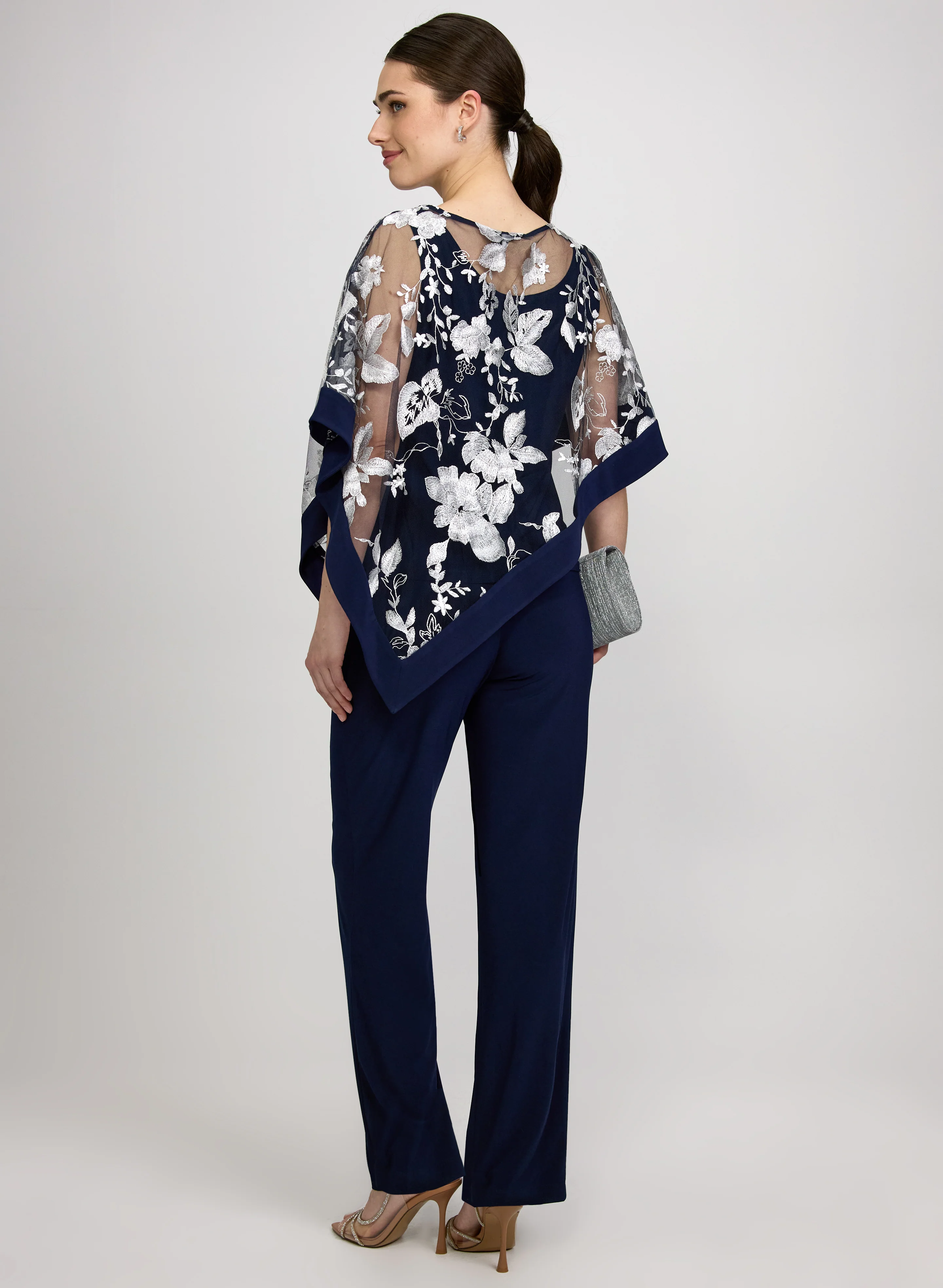 Floral Poncho & Pants Set - Image 3
