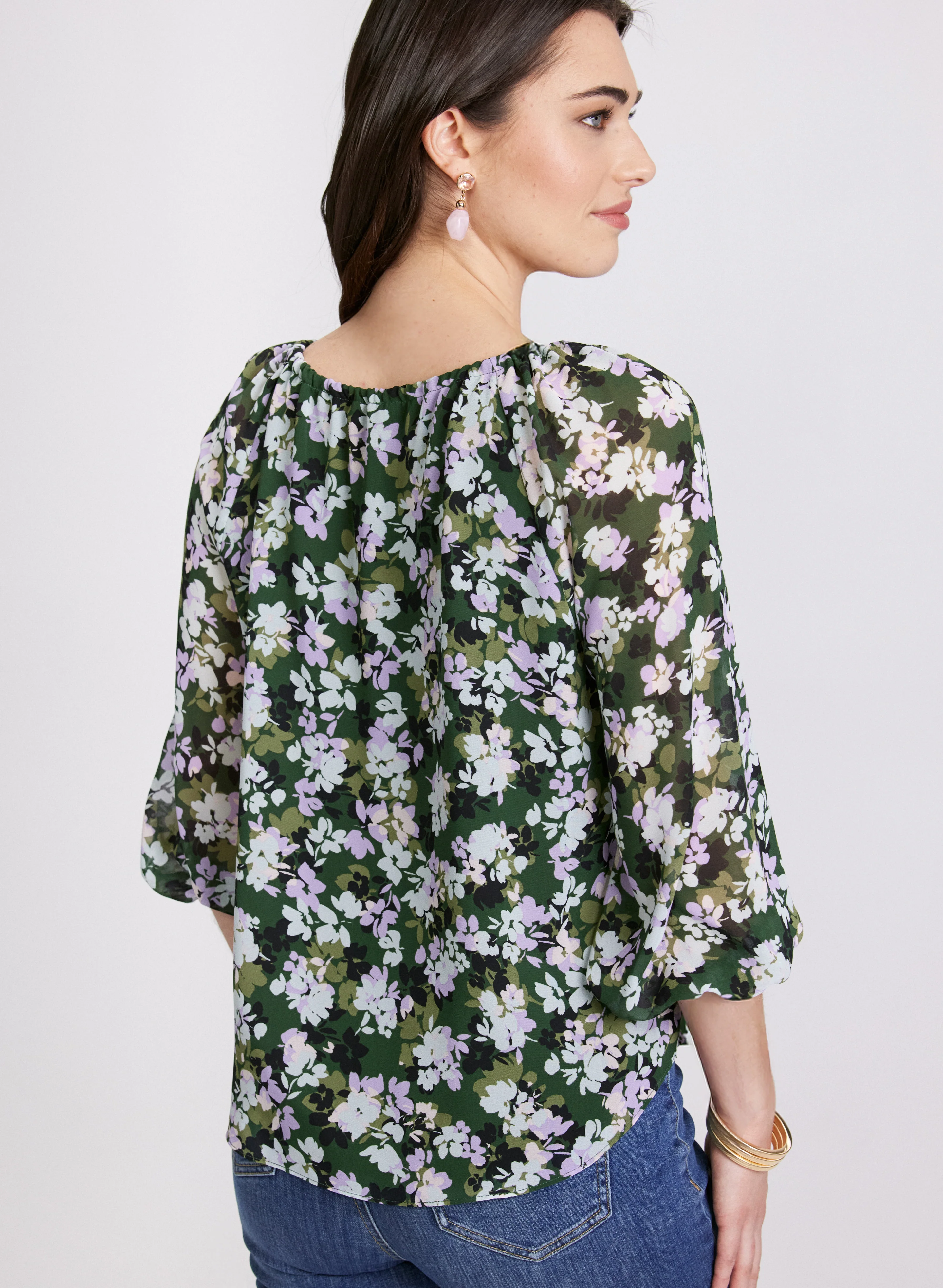 Floral Print Blouse - Image 4