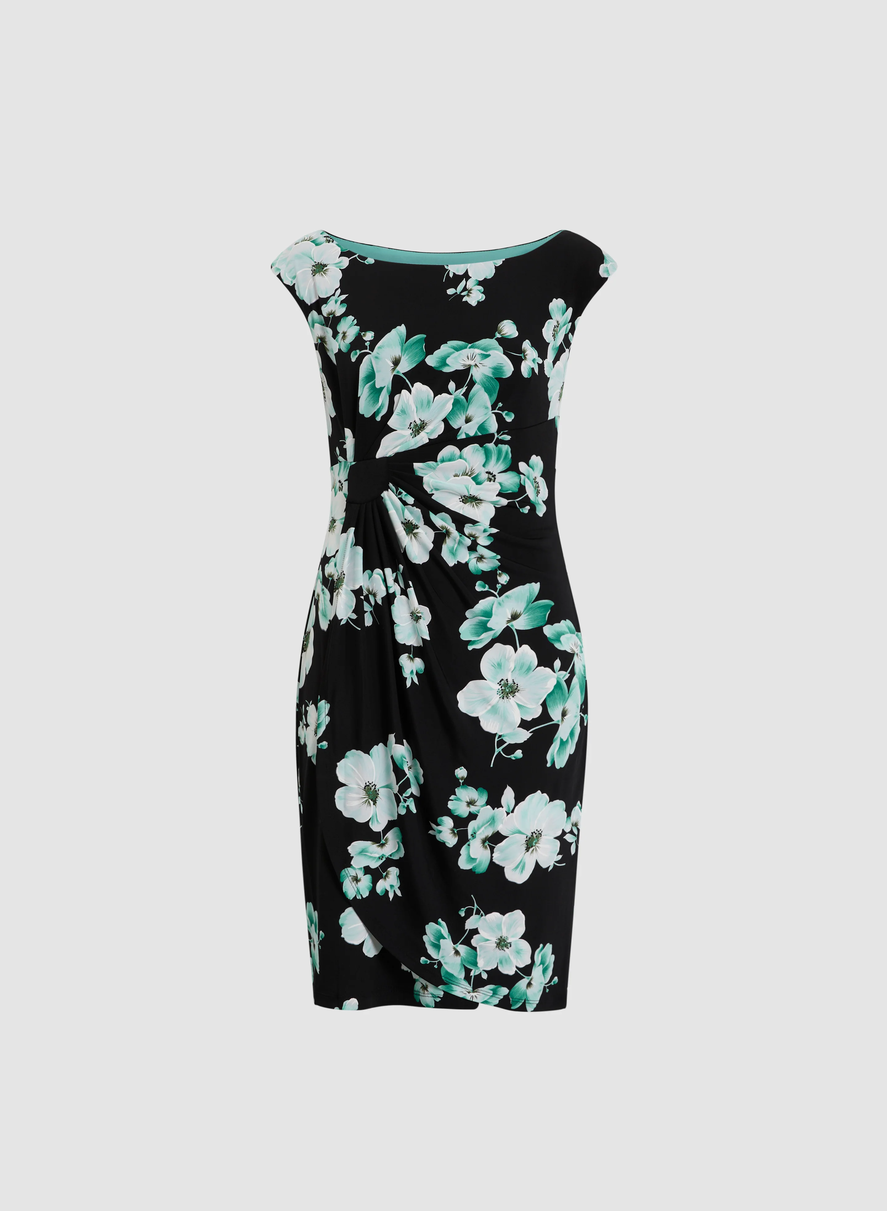 Floral Print Gathered Dress - Image 6