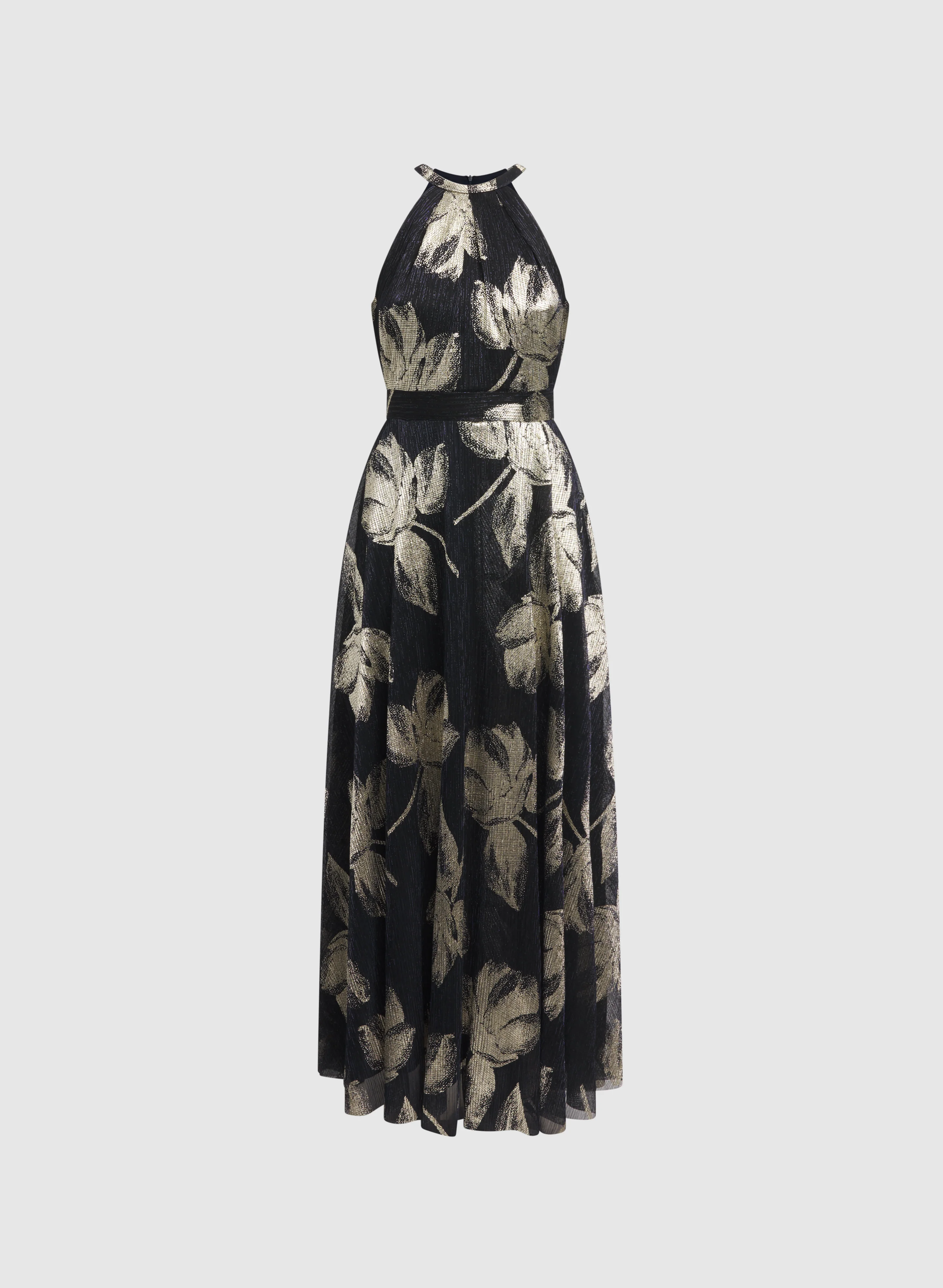 Floral Print Lurex Dress - Image 5