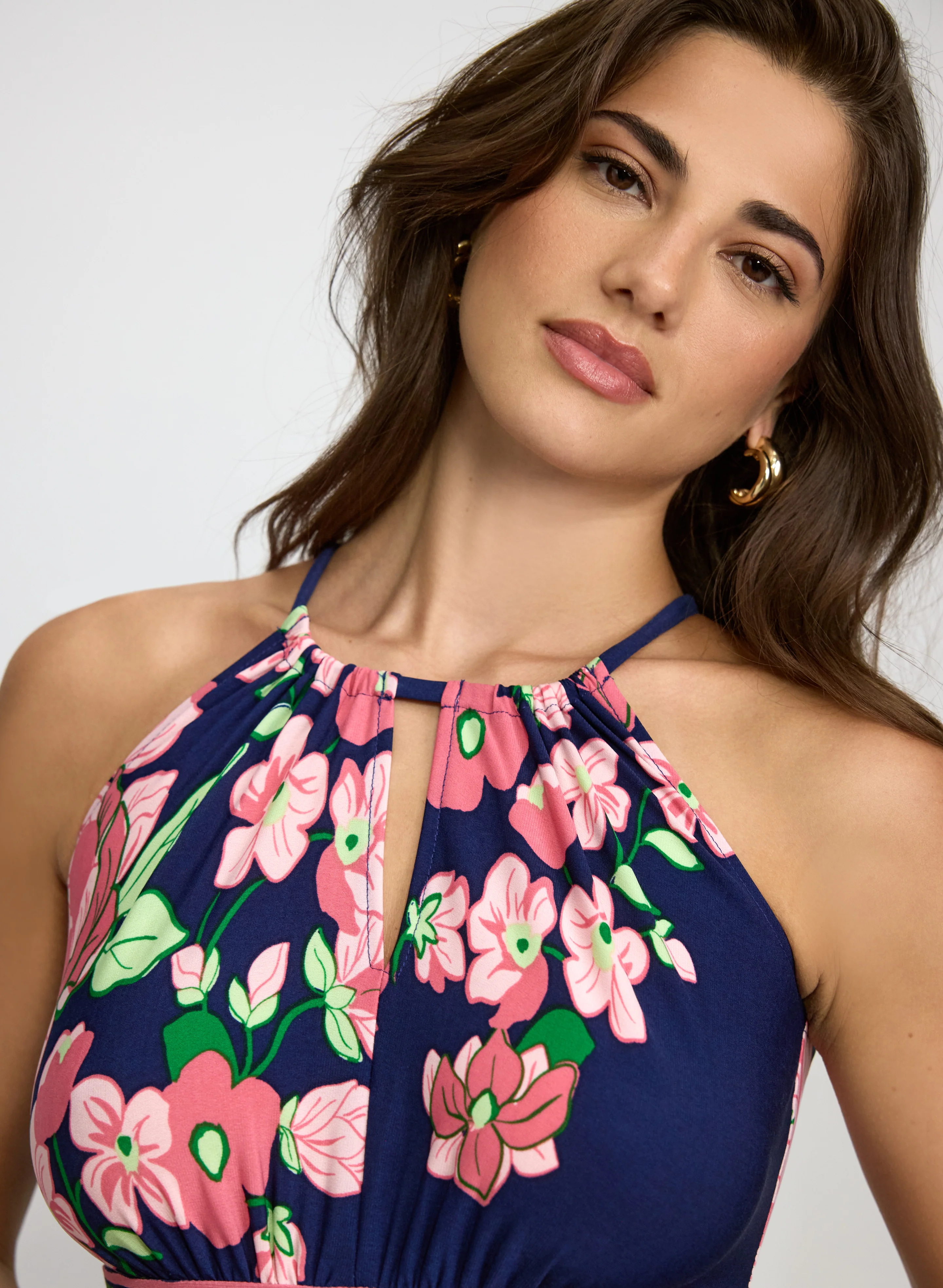 Floral Print Maxi Dress - Image 3