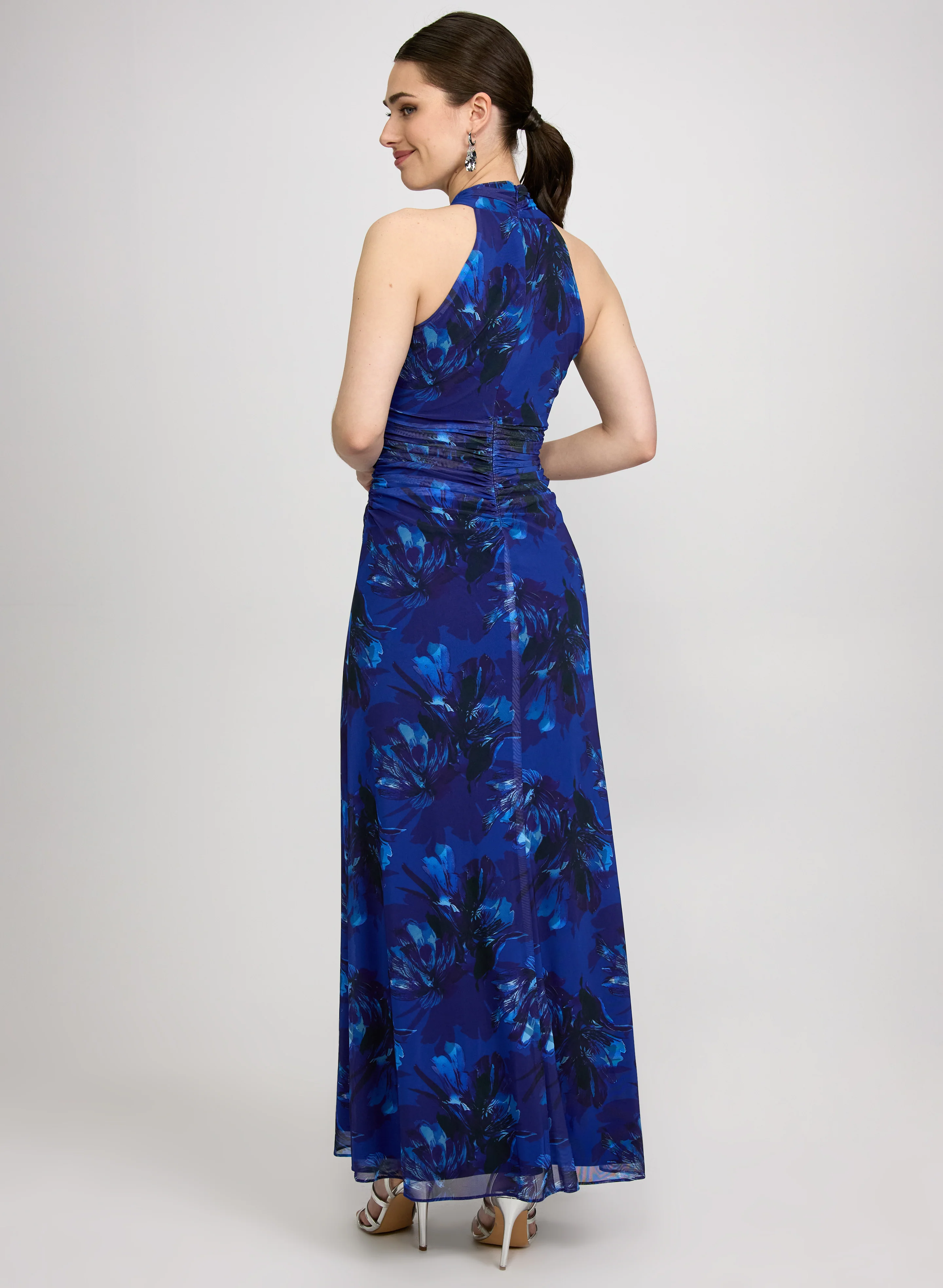 Floral Print Mesh Dress - Image 3