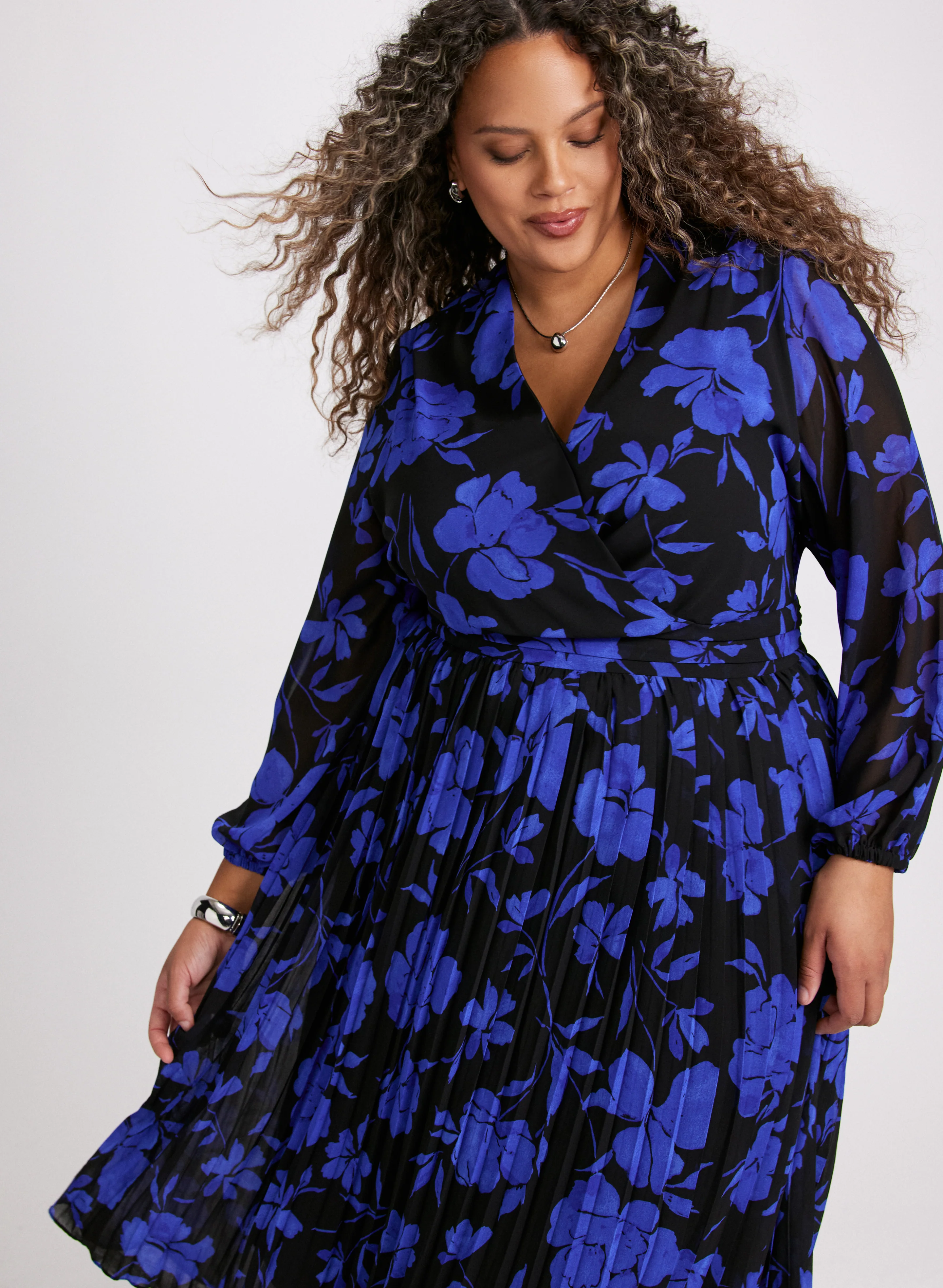 Floral Print Midi Dress - Image 7