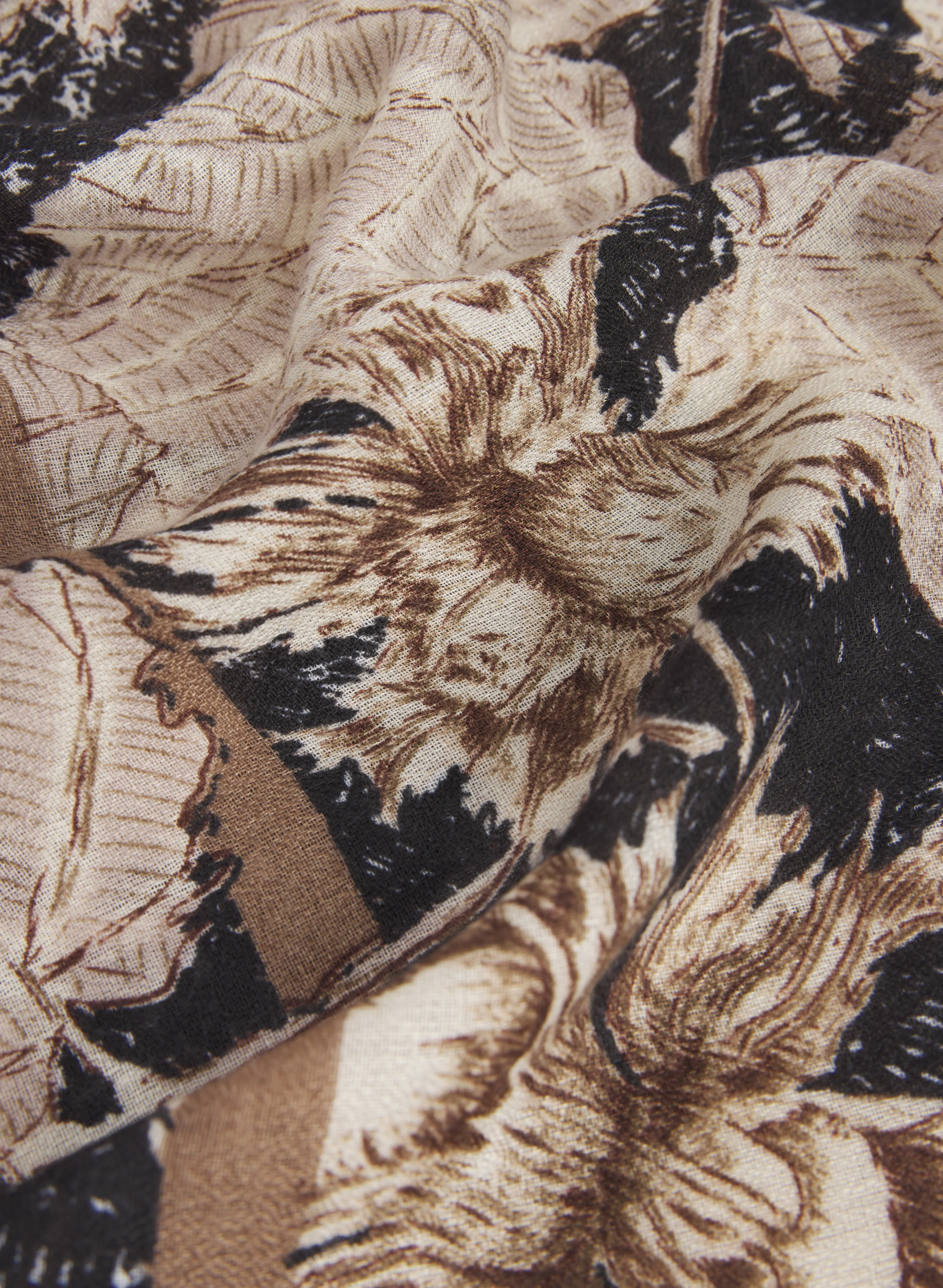 Floral Print Square Scarf - Image 2