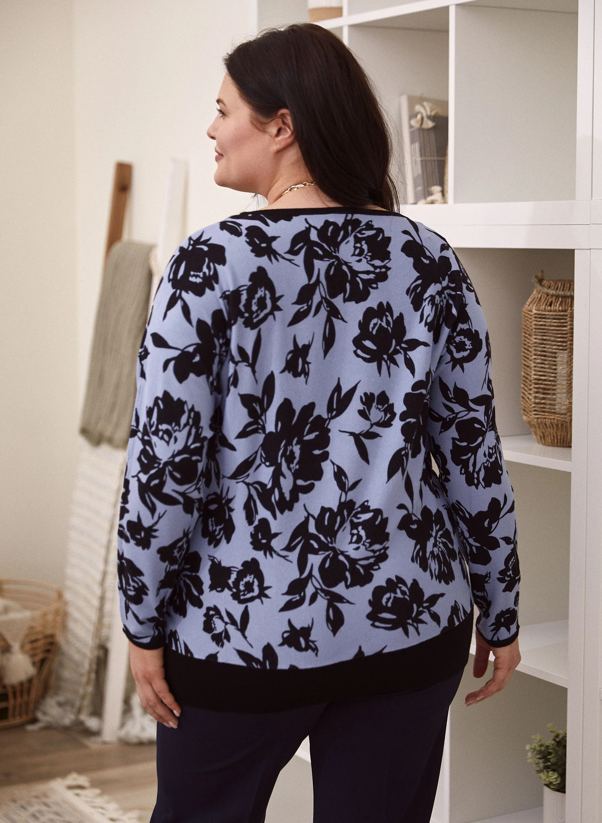 Floral Print Sweater - Image 2