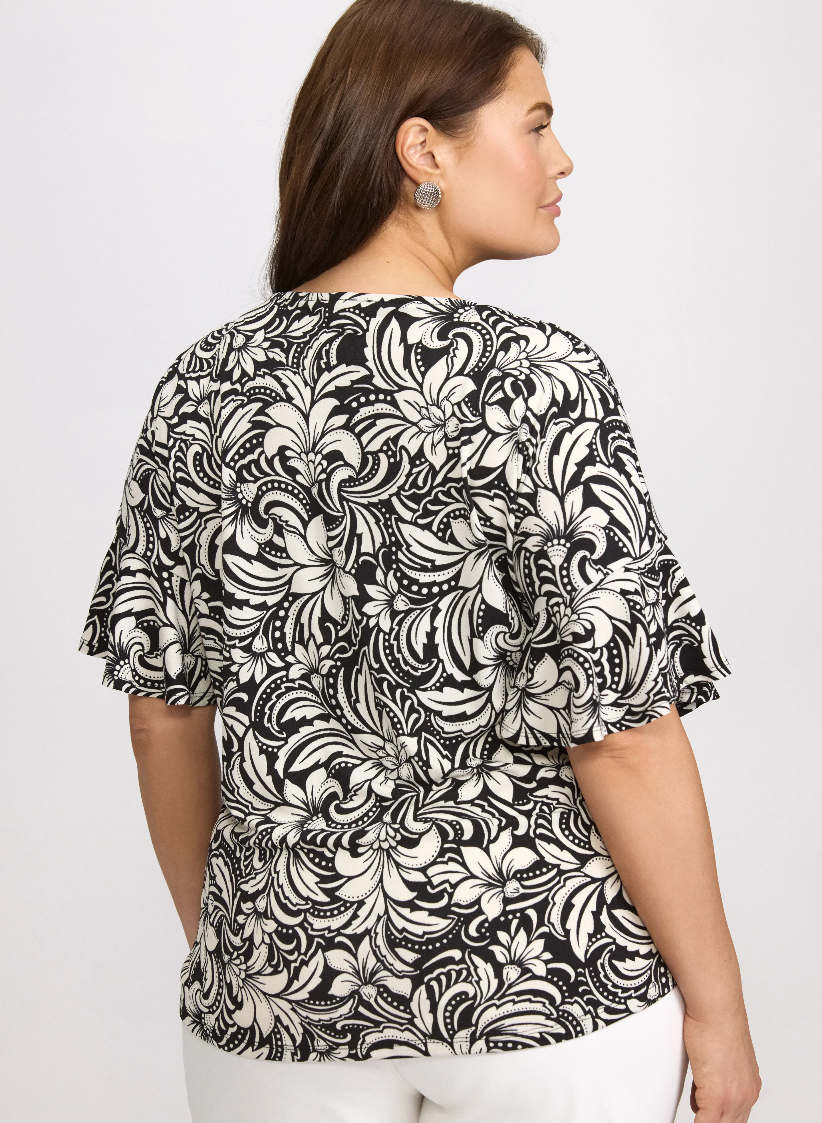 Floral Print Top - Image 4