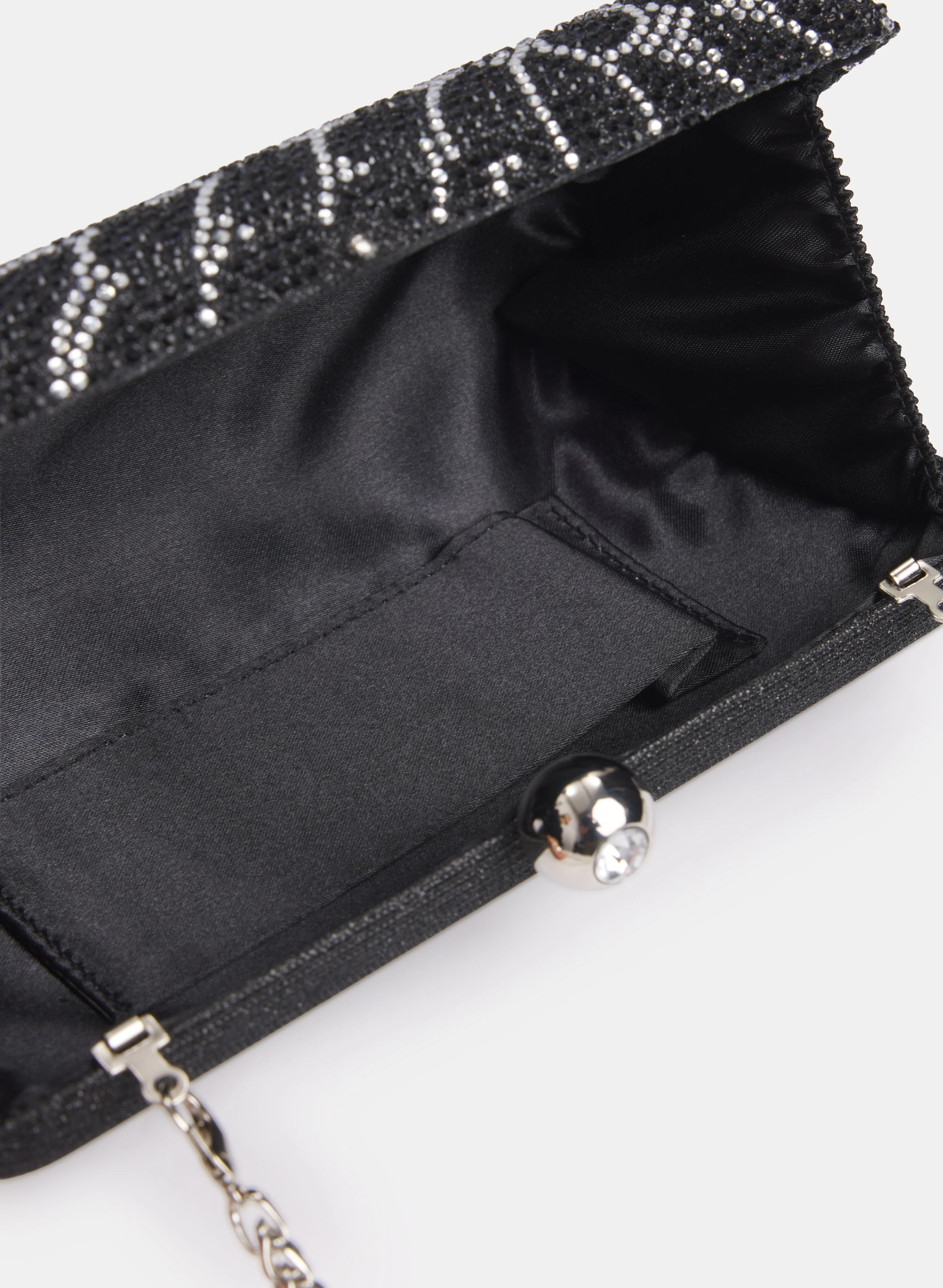 Floral Rhinestone Box Clutch - Image 4