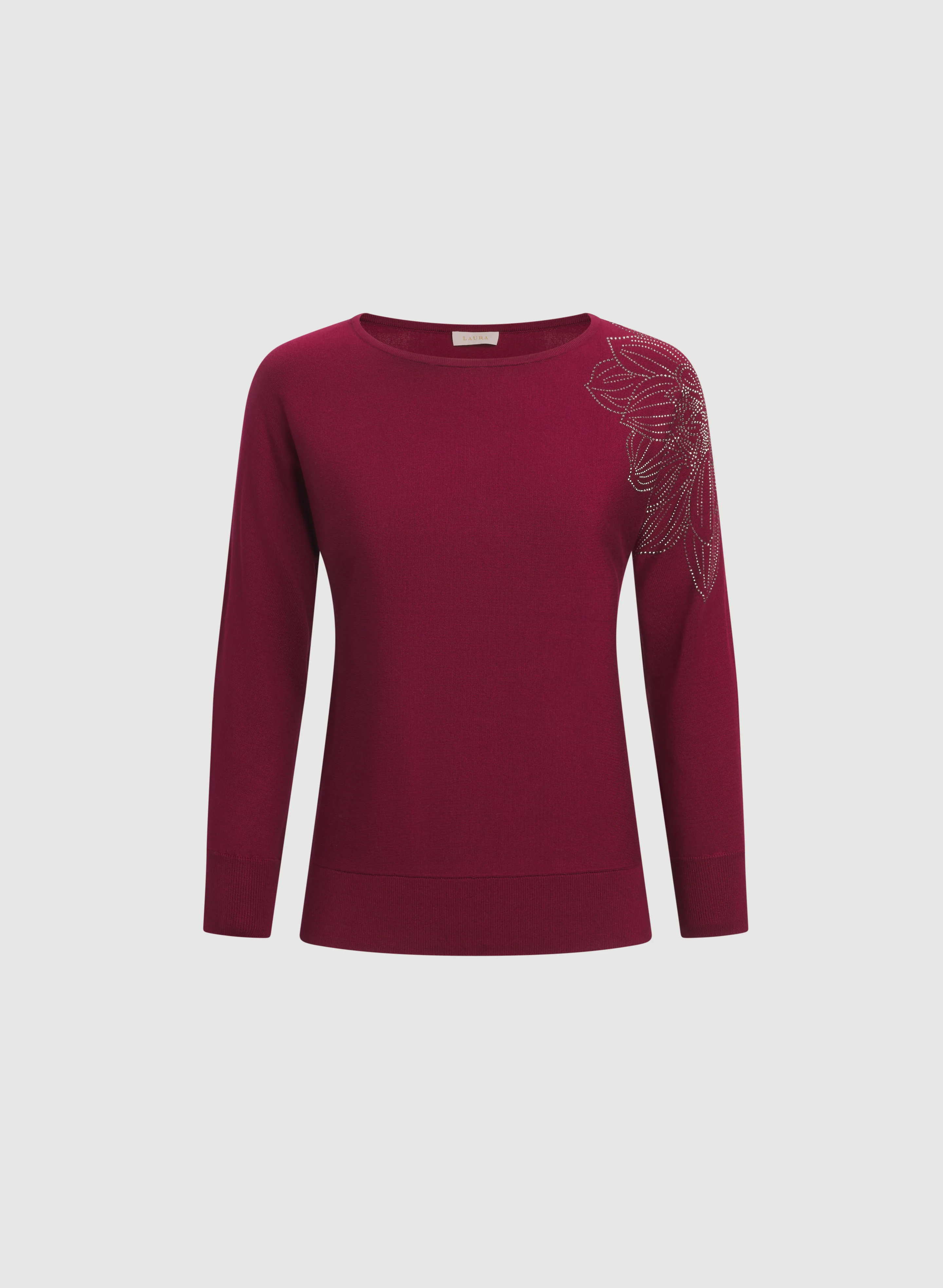 Floral Rhinestone Pullover - Image 6