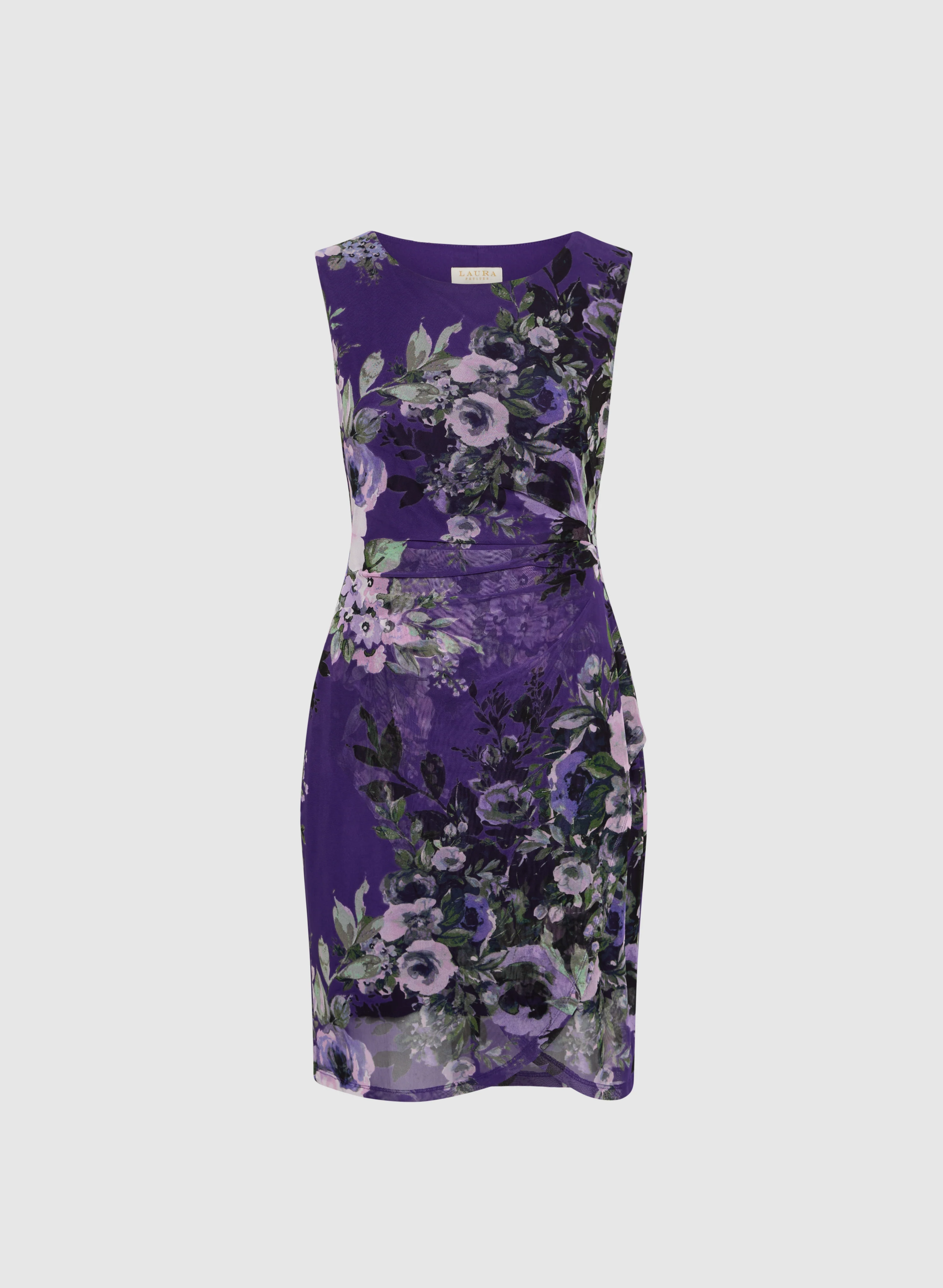 Floral Ruched Waist Dress - Image 6