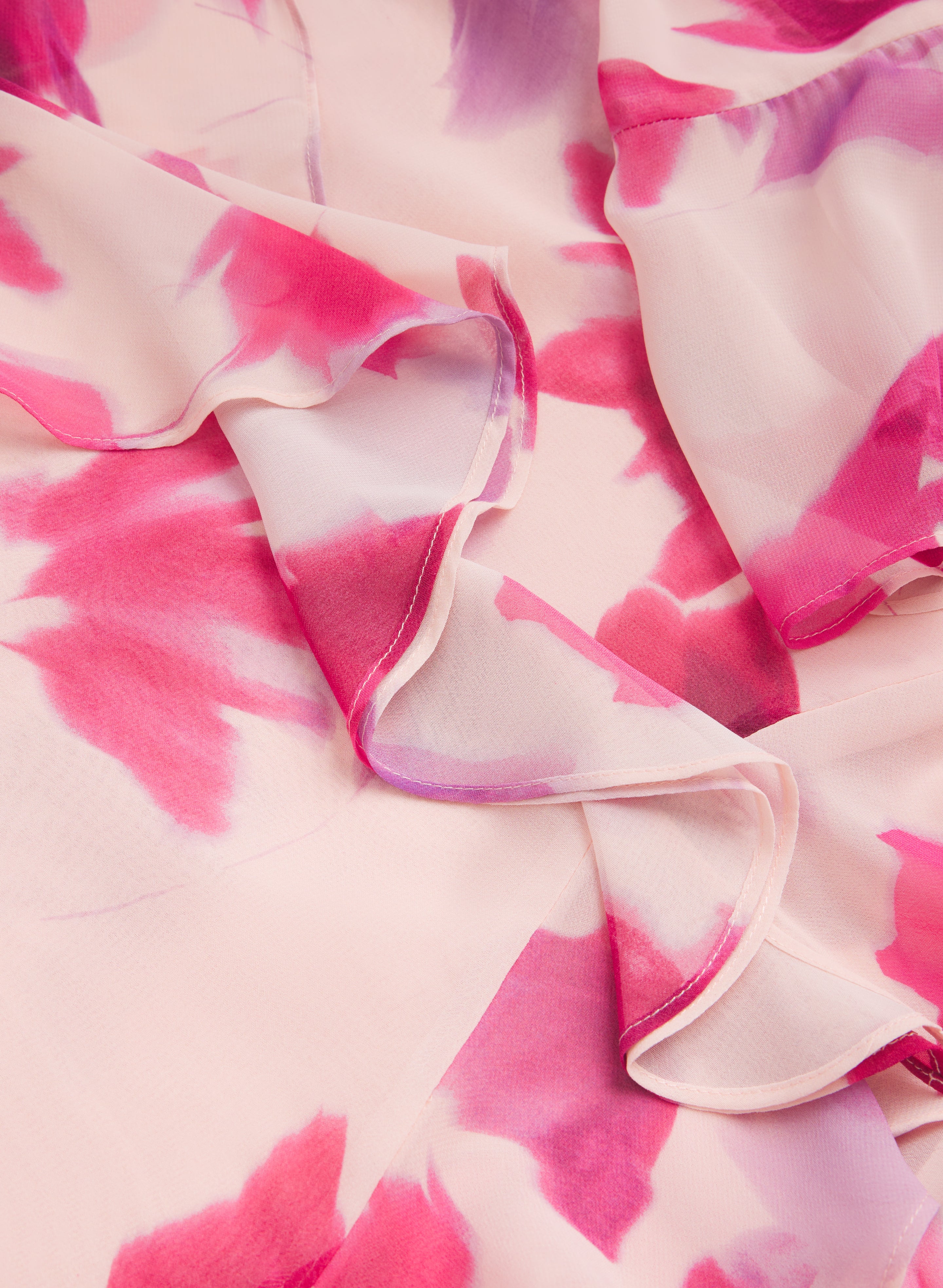 Floral Ruffle Front Blouse - Image 7