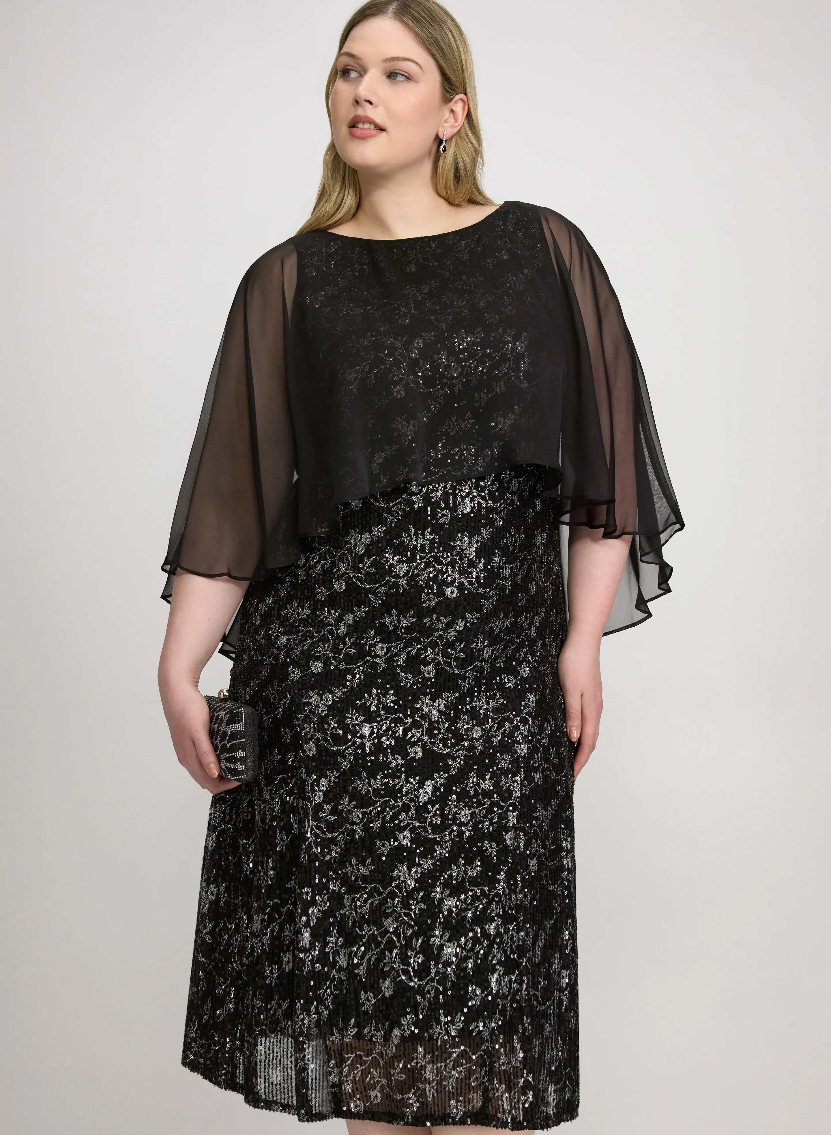 Floral Sequin Dress - Image 4
