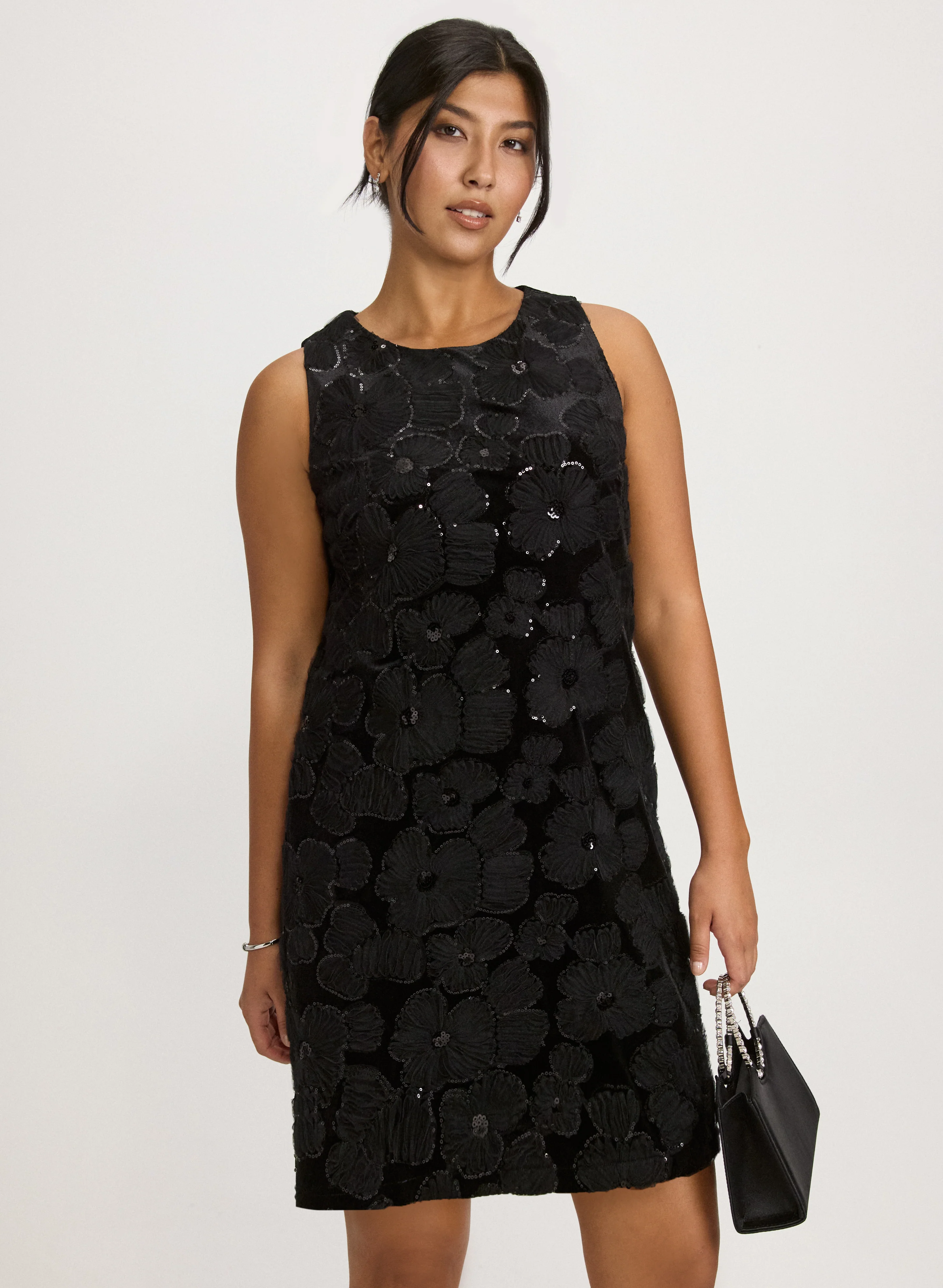 Floral Sequin Dress - Image 3