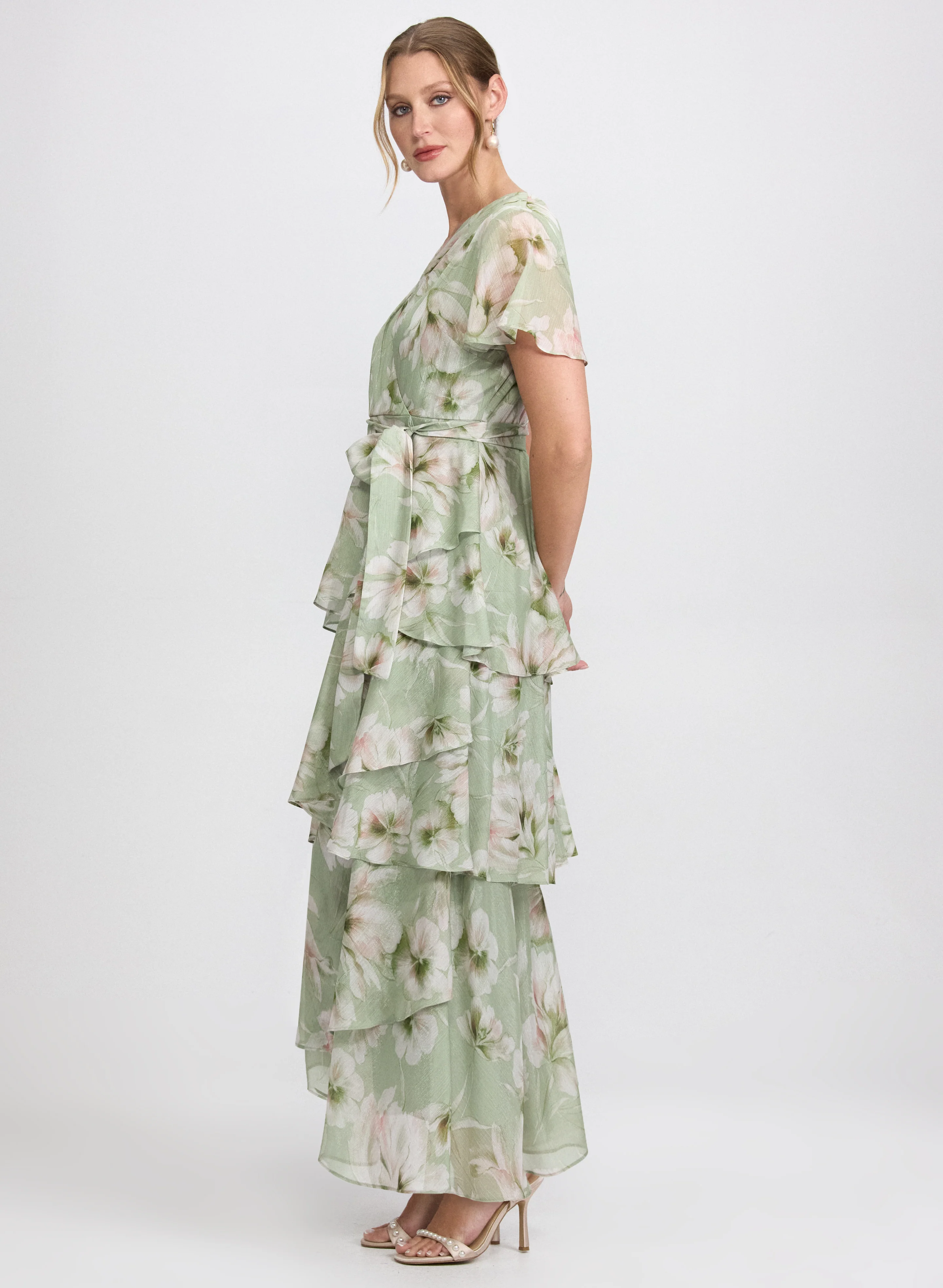 Floral Tiered Dress - Image 2