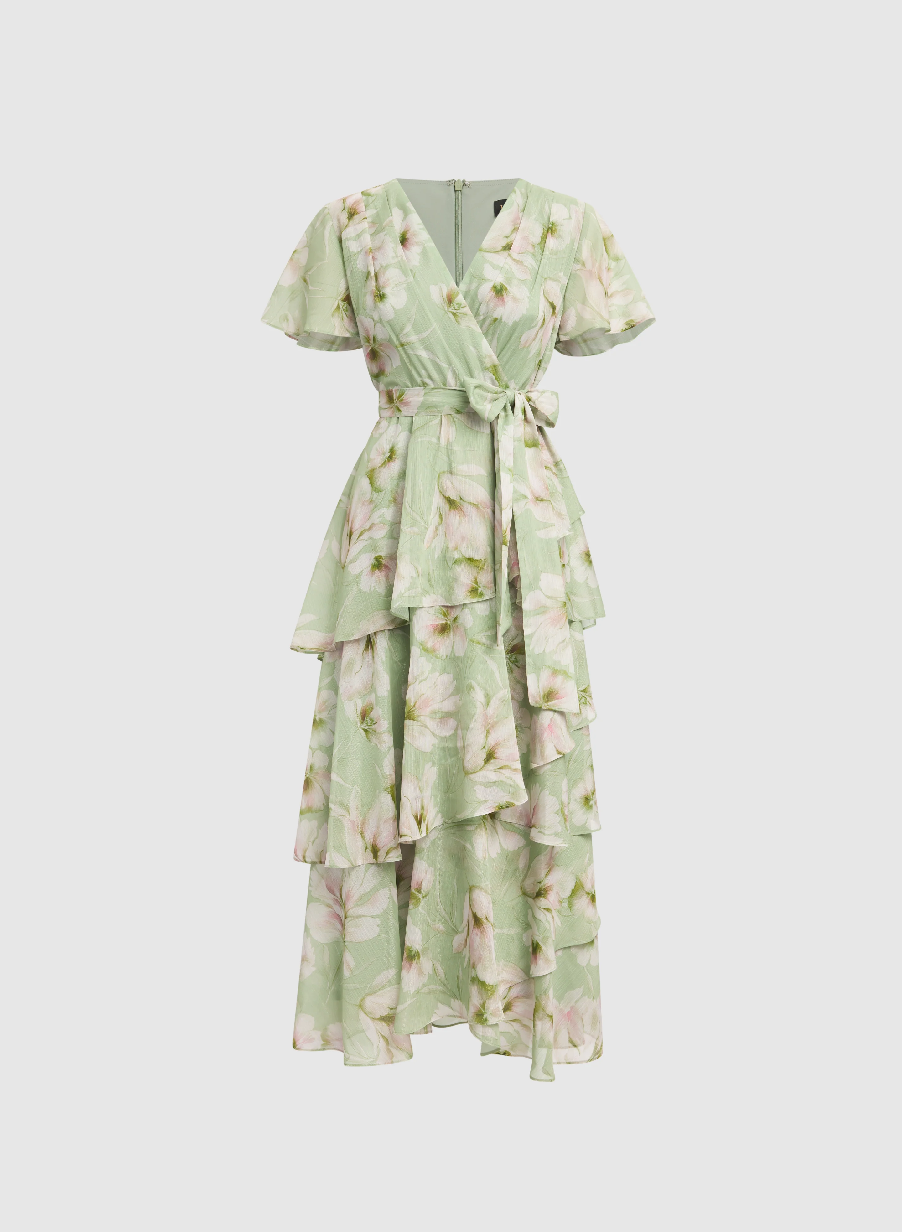 Floral Tiered Dress - Image 5