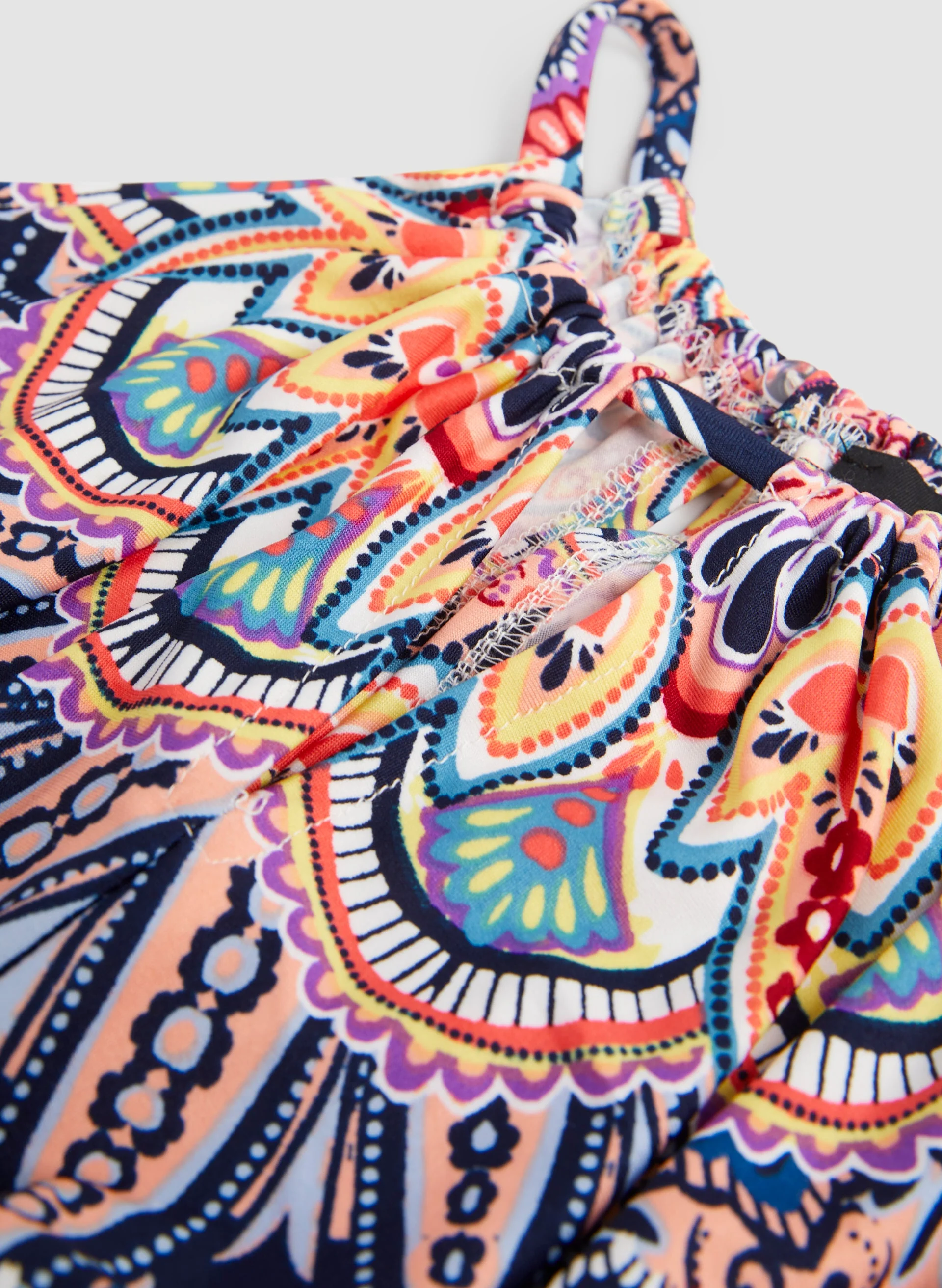 Floral Tile Motif Maxi Dress - Image 7