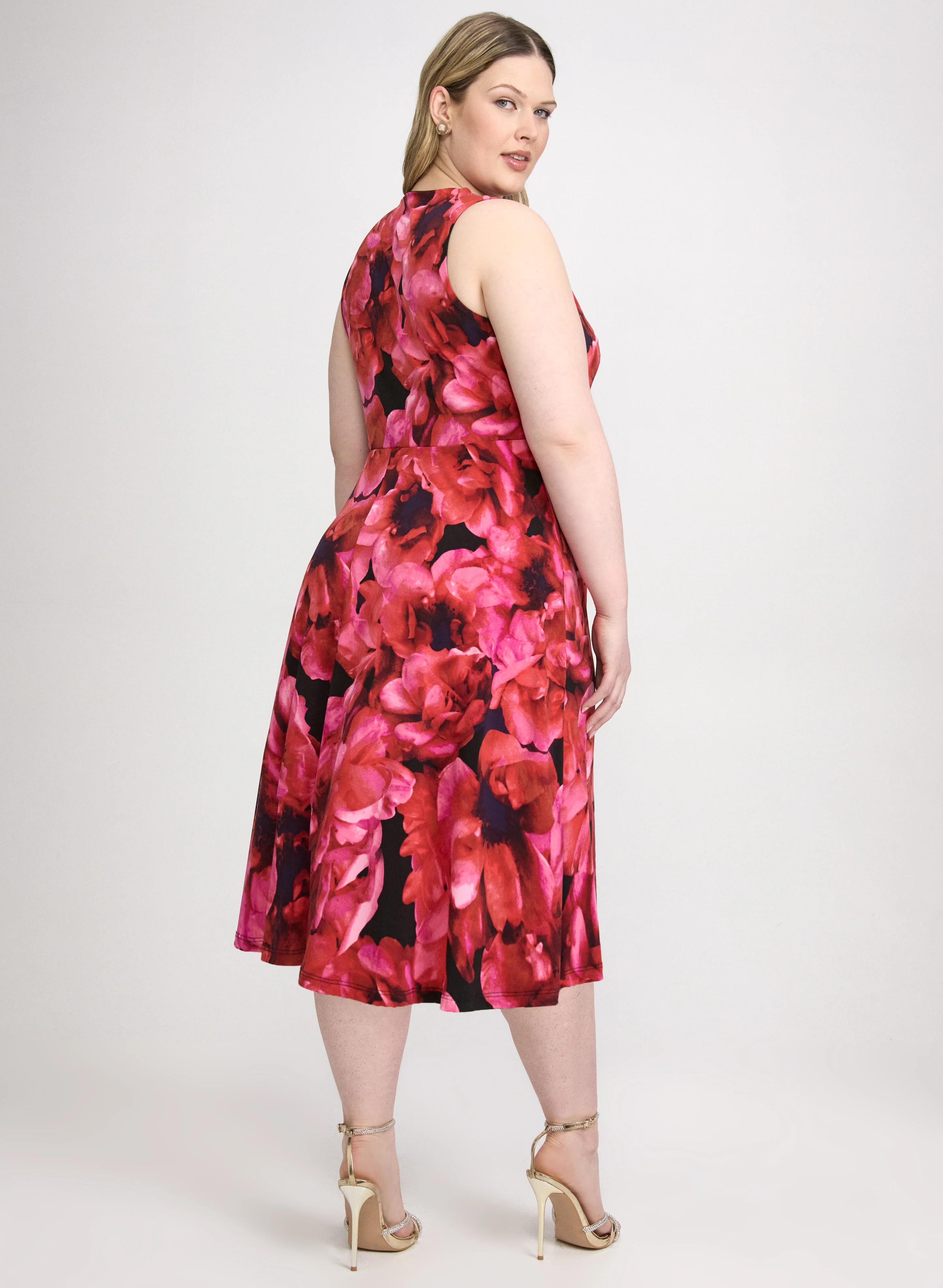 Floral Twist-Detail Dress - Image 2