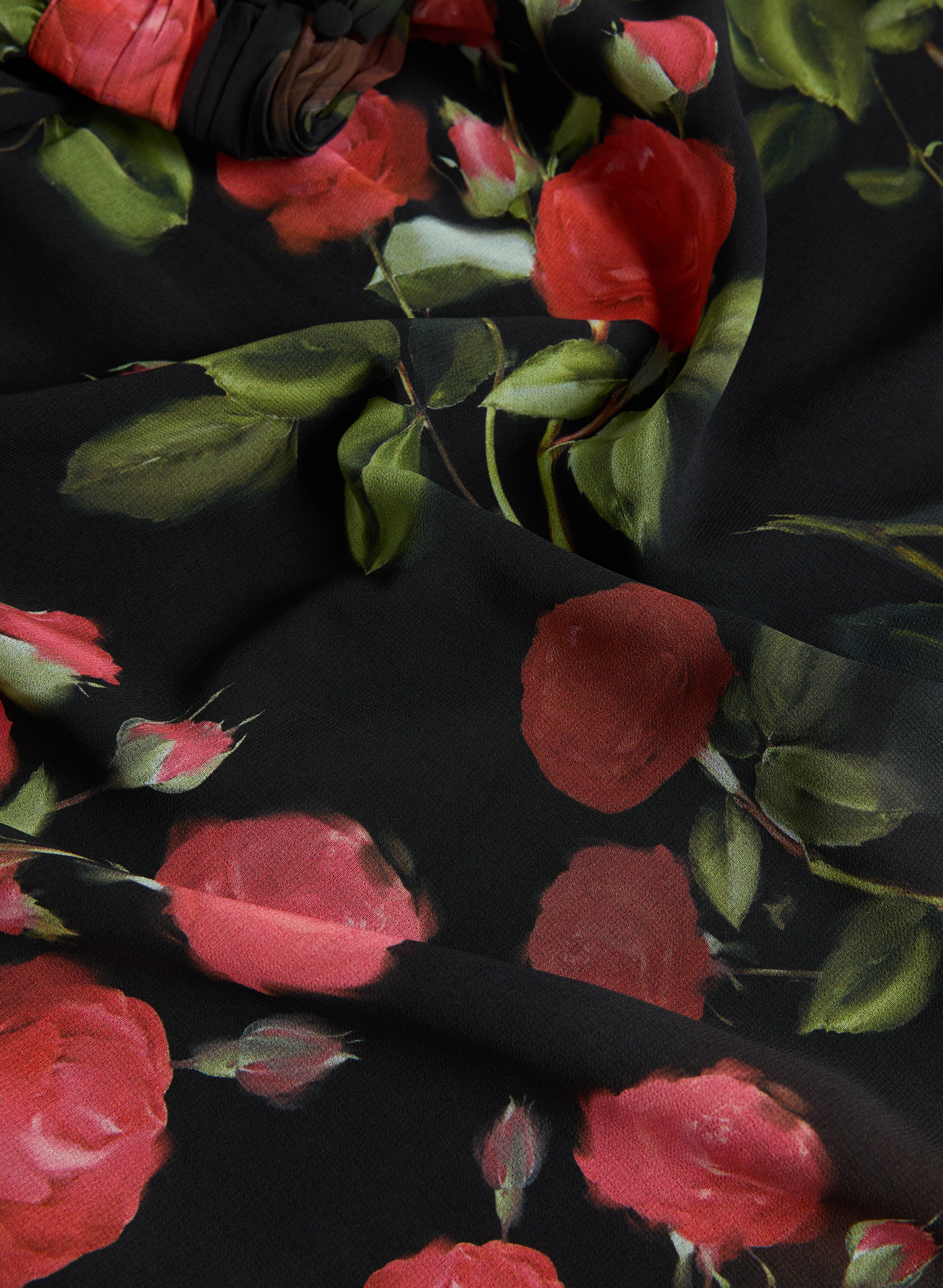 Floral Twist Mock Neck Blouse - Image 6
