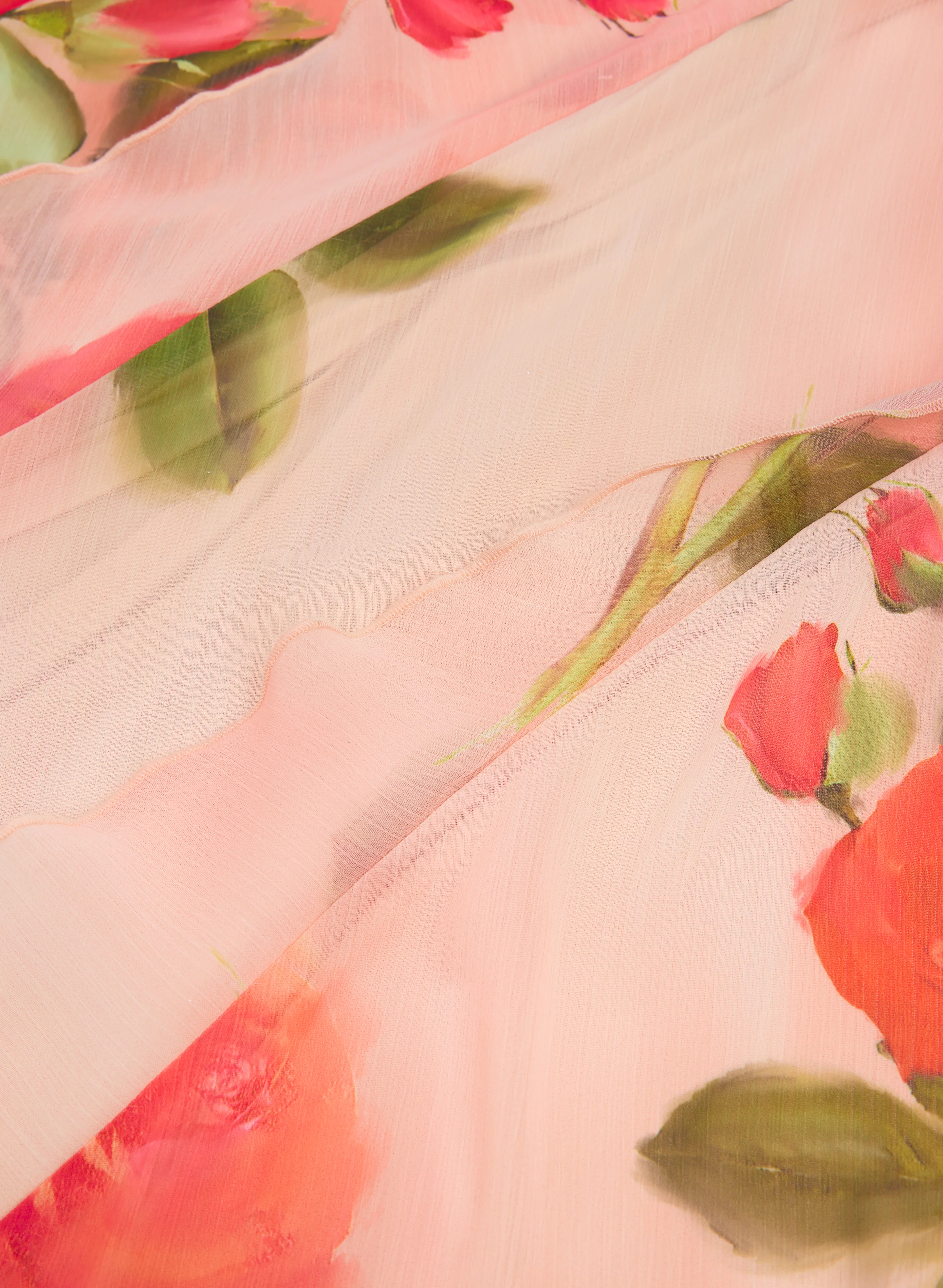 Floral Waterfall Flounce Dress - Image 6