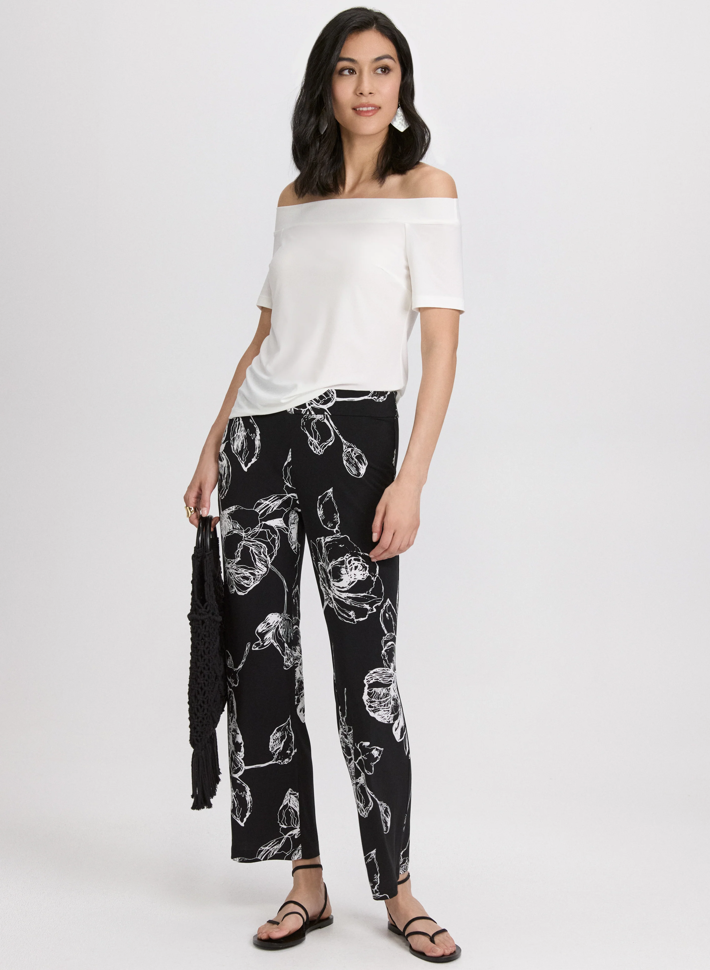 Floral Wide-Leg Pants - Image 4