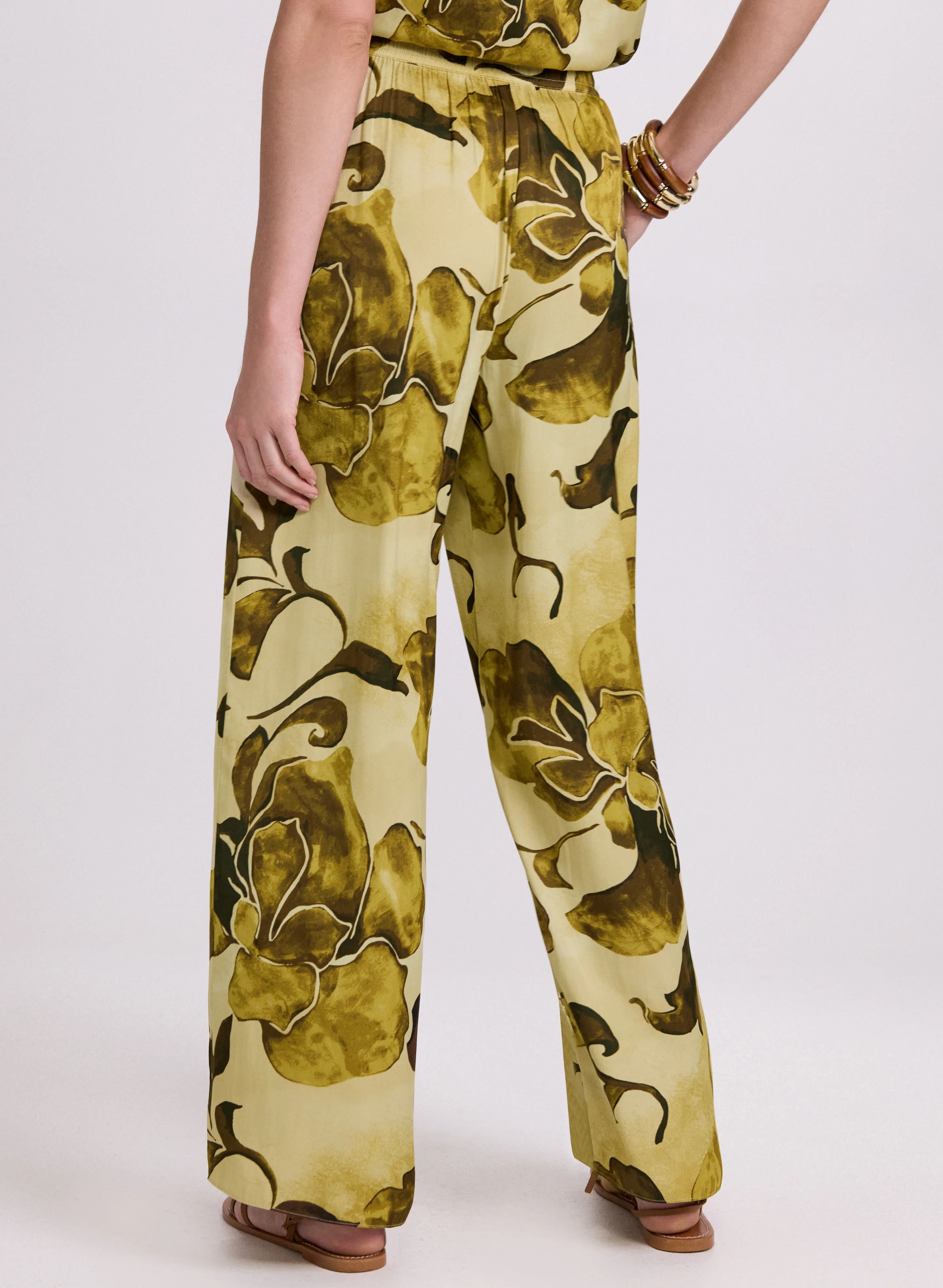 Floral Wide-Leg Pants - Image 5