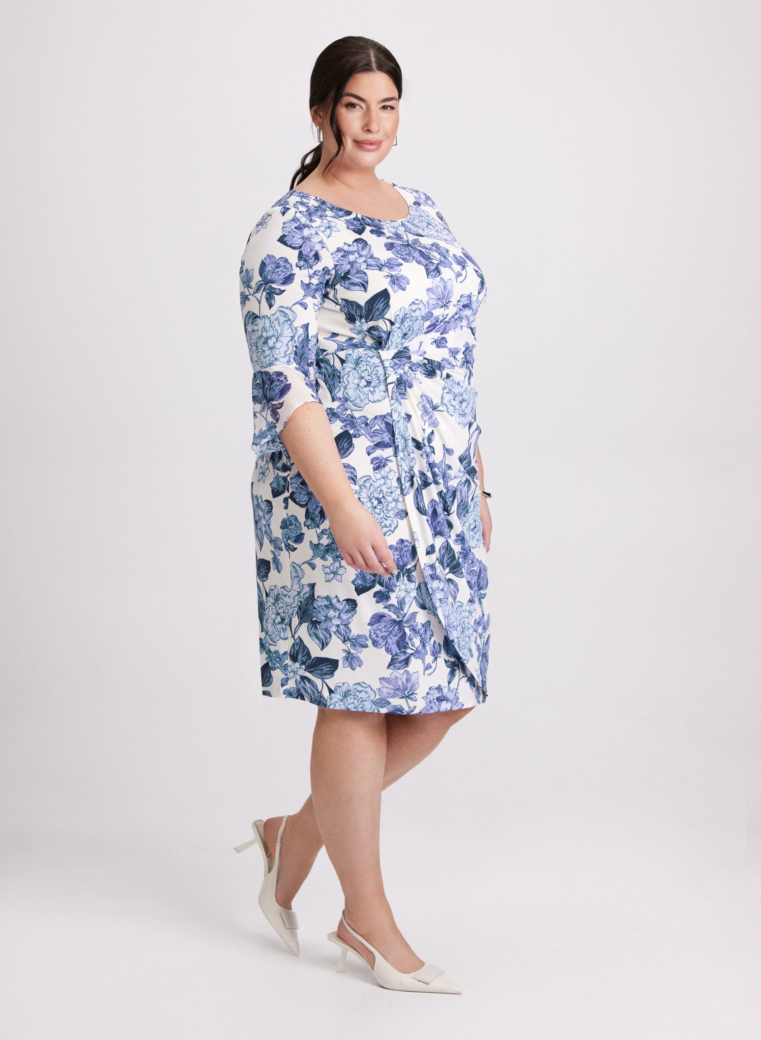 Floral Wrap Dress - Image 2