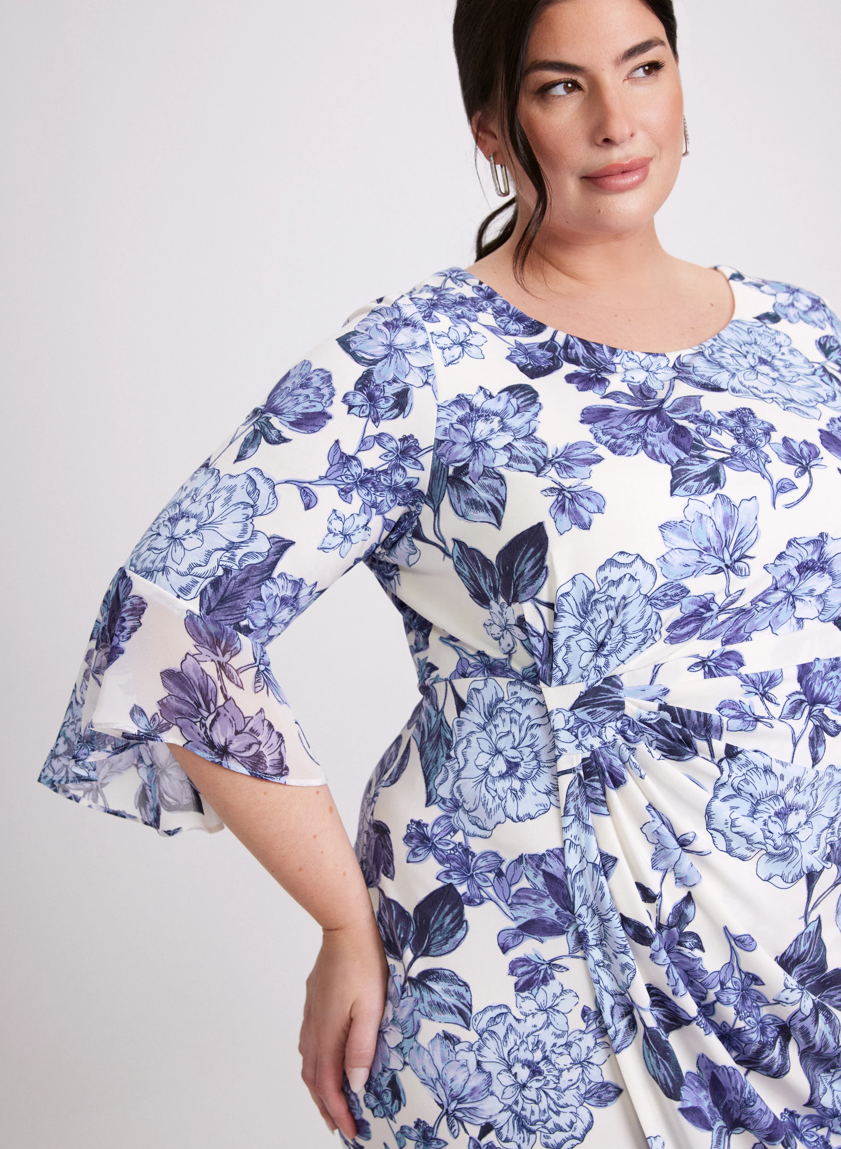Floral Wrap Dress - Image 5