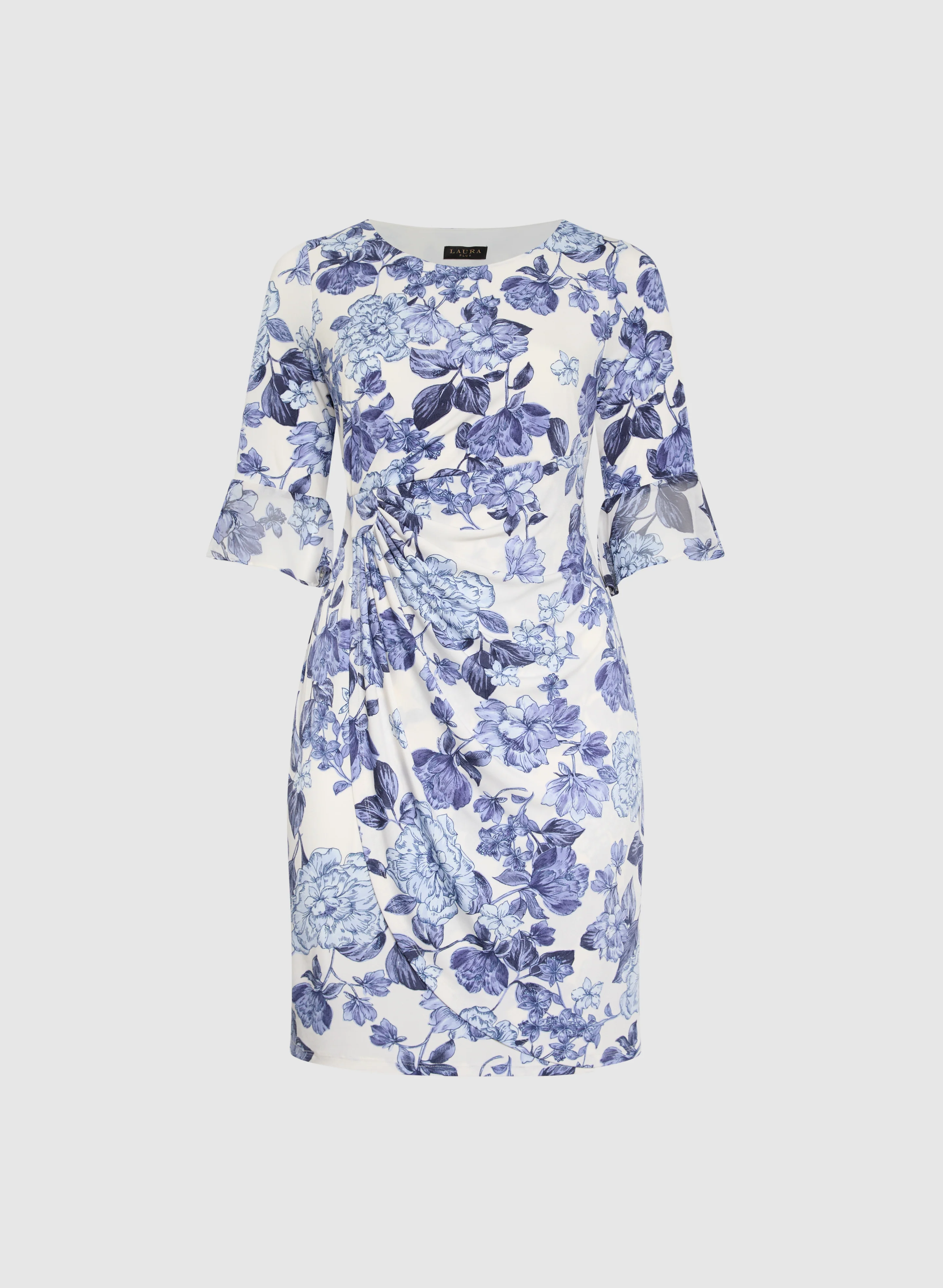 Floral Wrap Dress - Image 6
