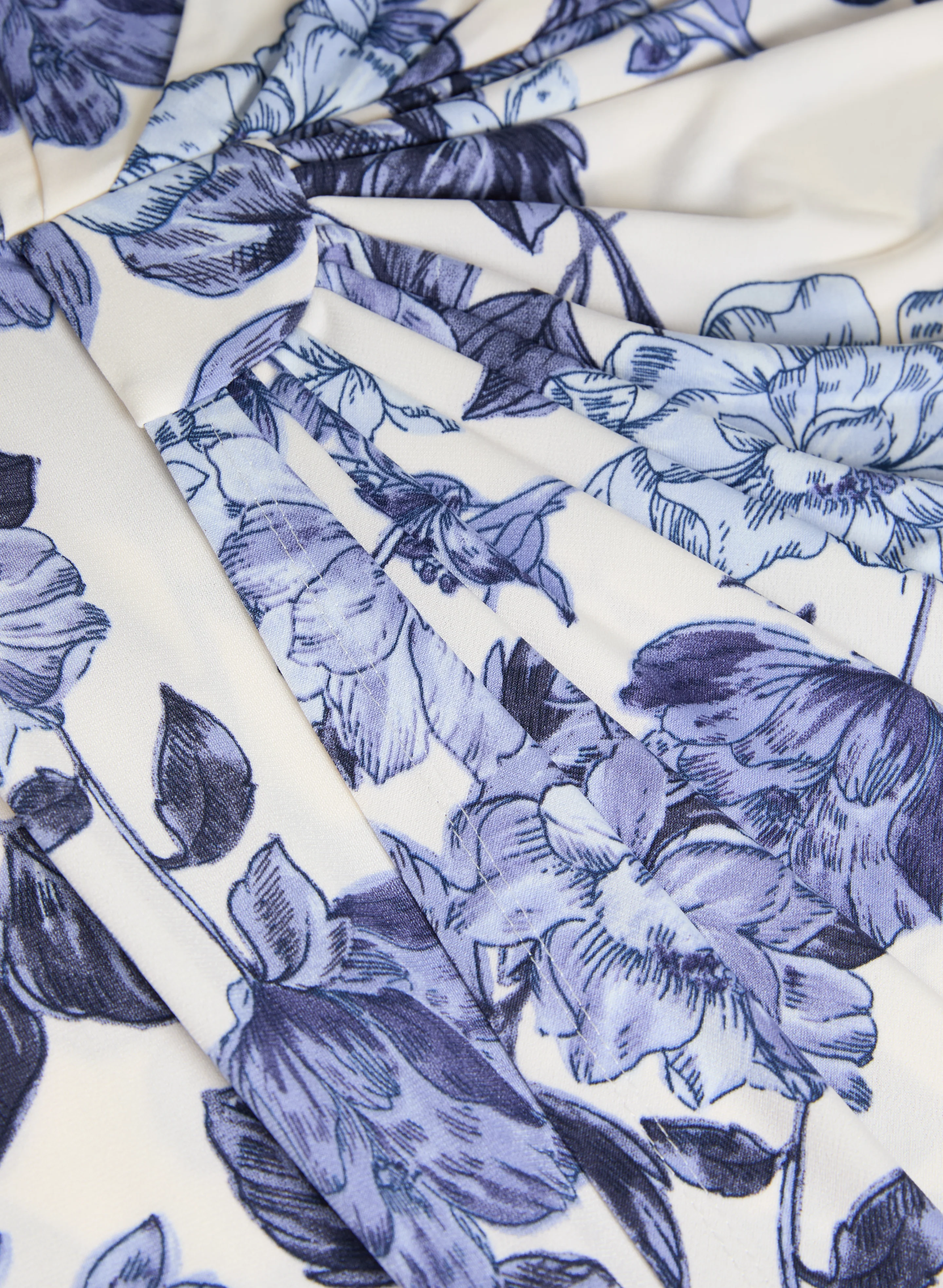 Floral Wrap Dress - Image 7