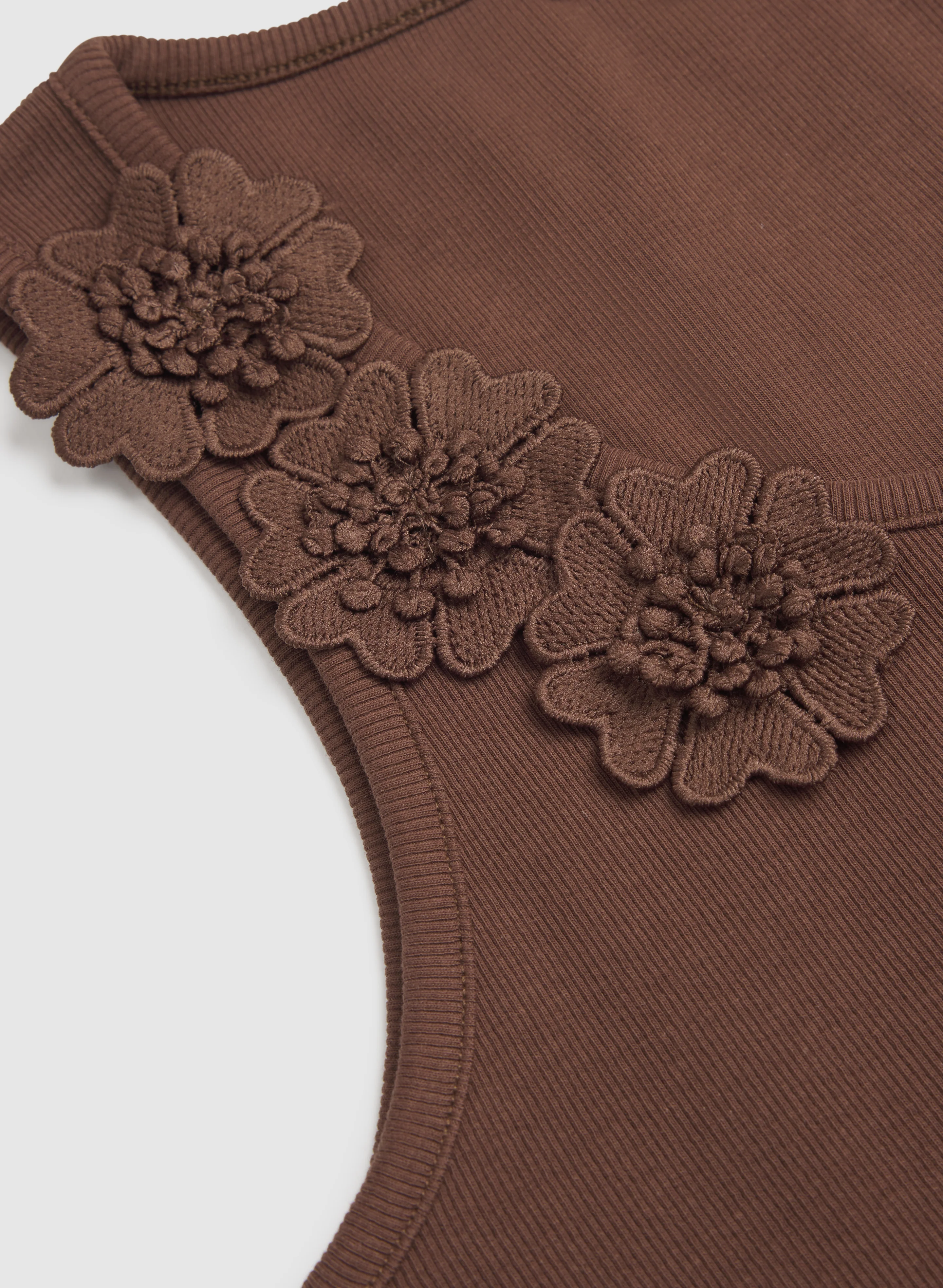 Flower Applique Tank Top - Image 7