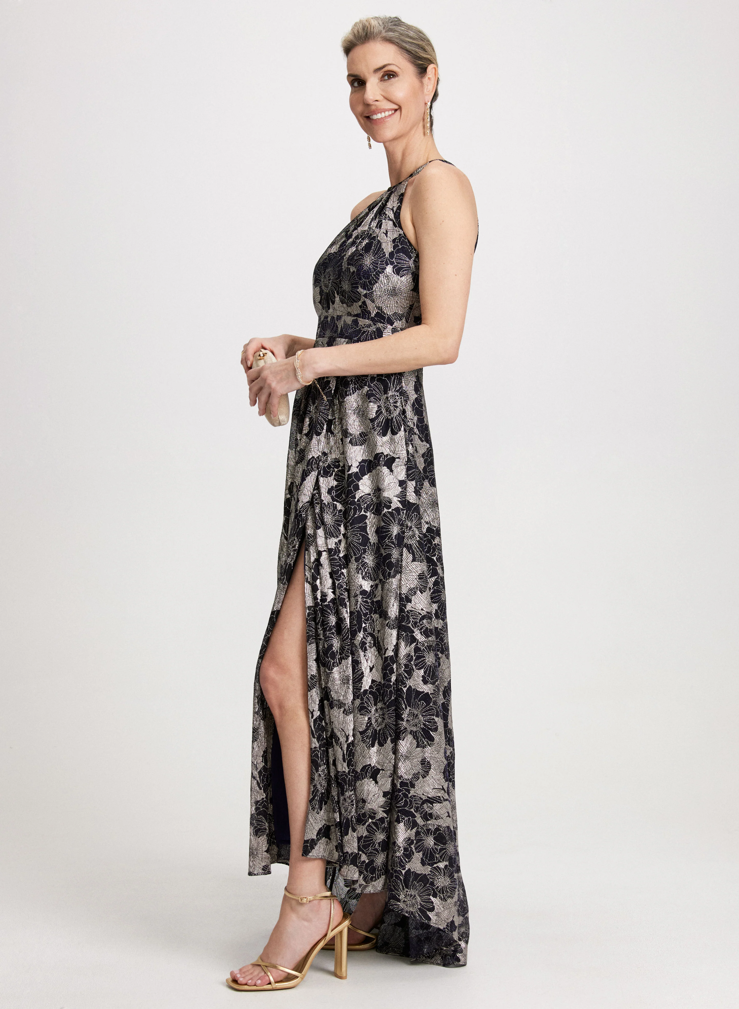 Foil Floral Dress - Image 2