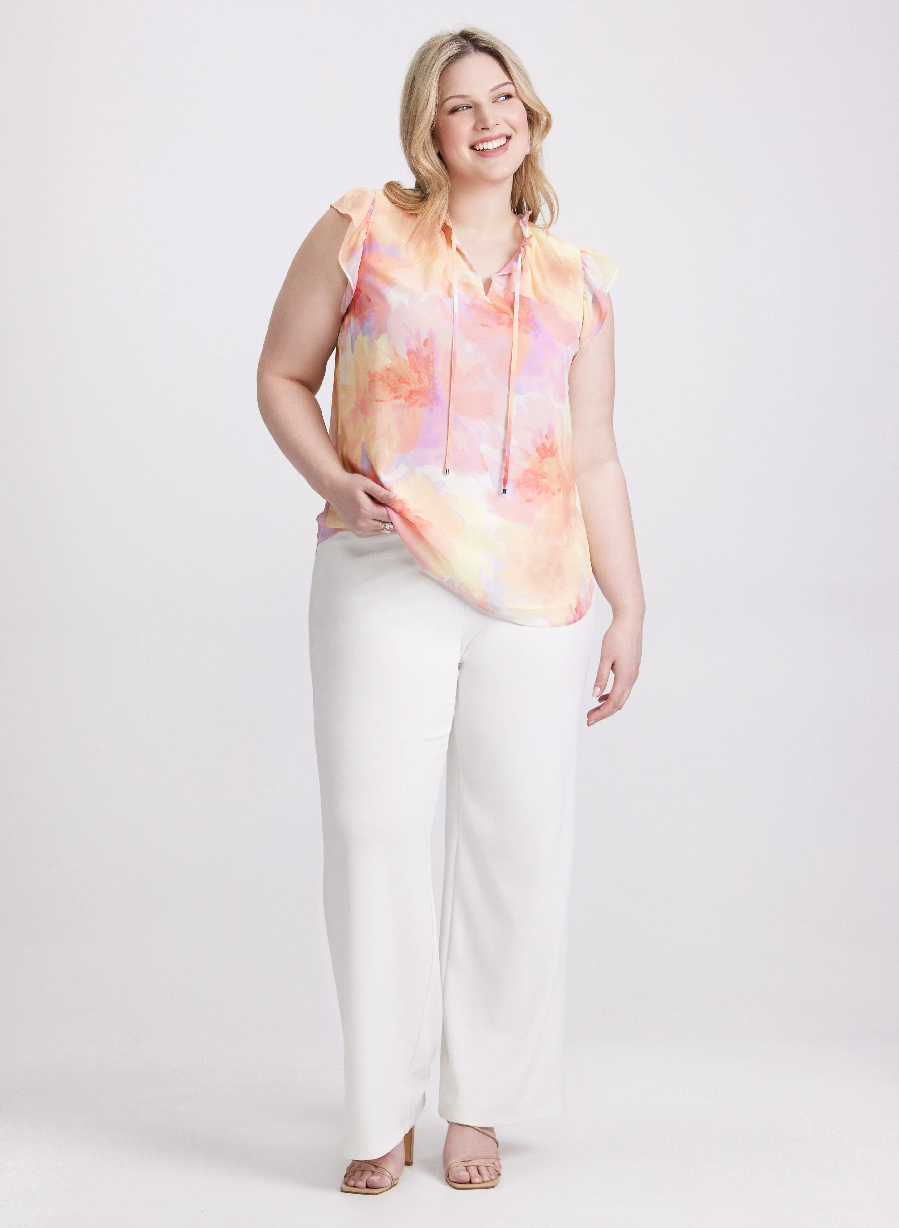 Frilled Floral Blouse - Image 3