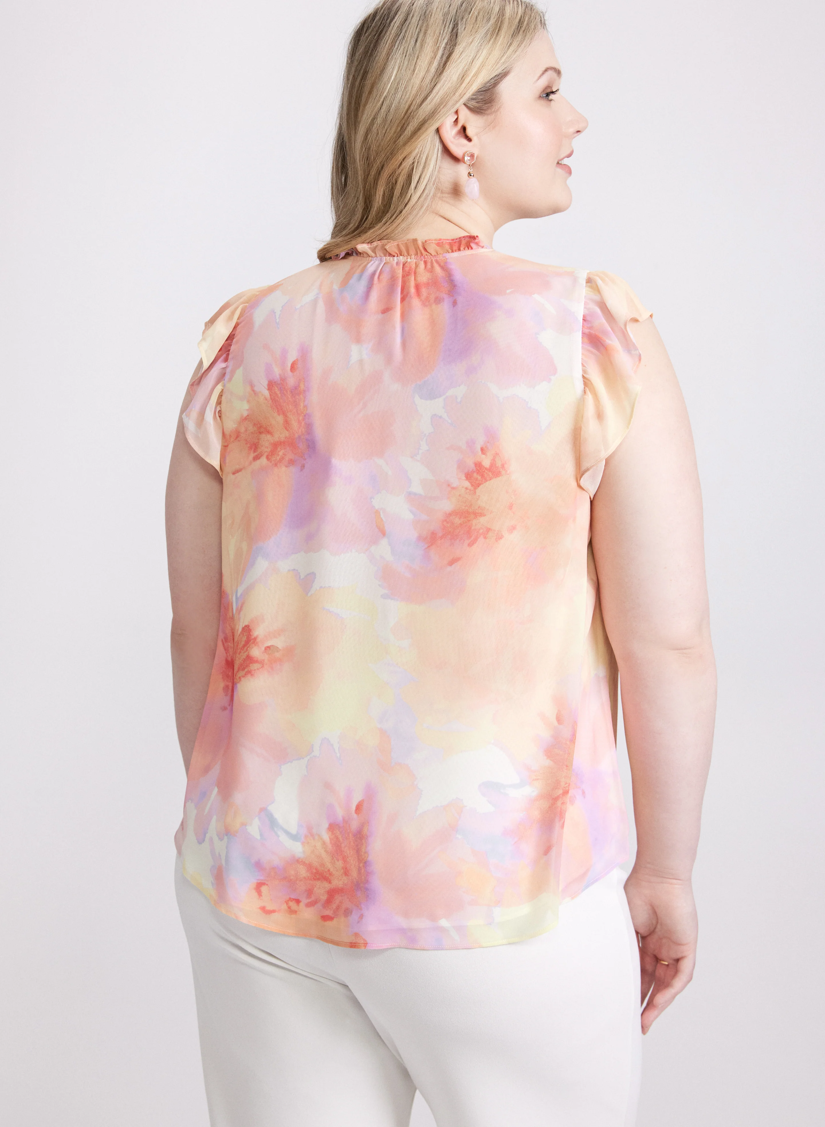 Frilled Floral Blouse - Image 4
