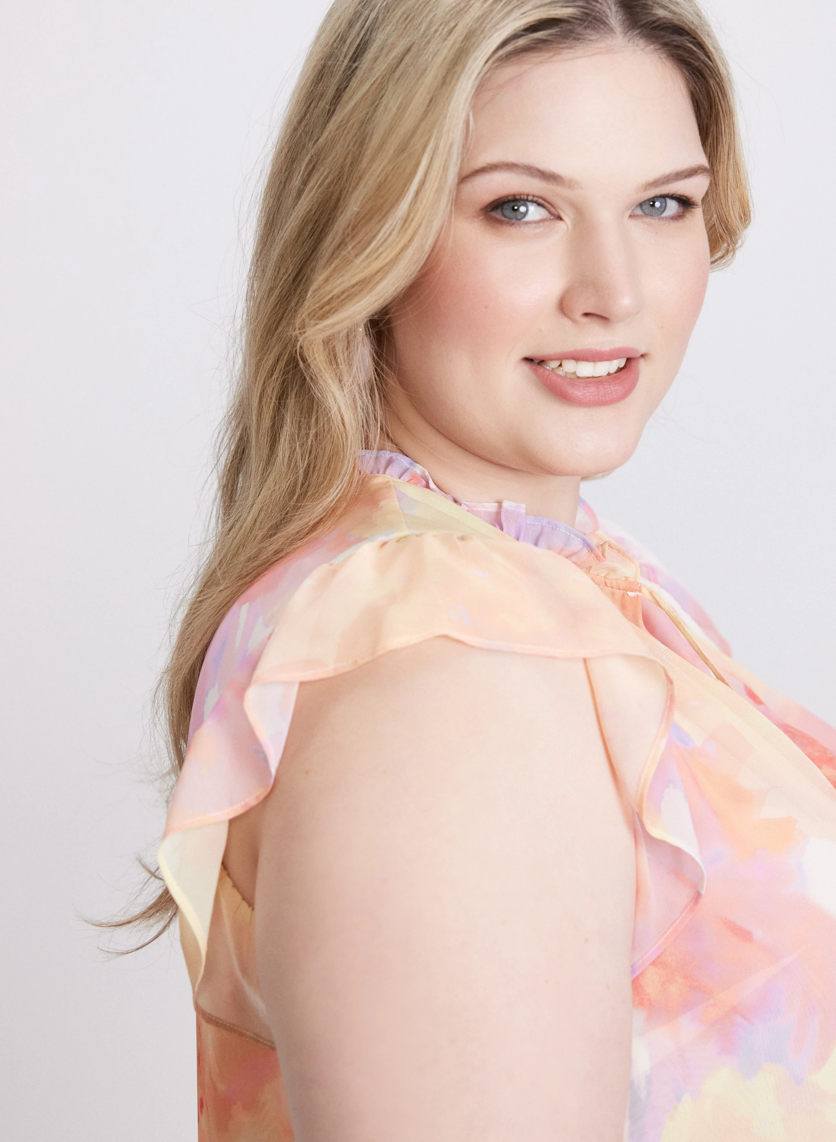 Frilled Floral Blouse - Image 5