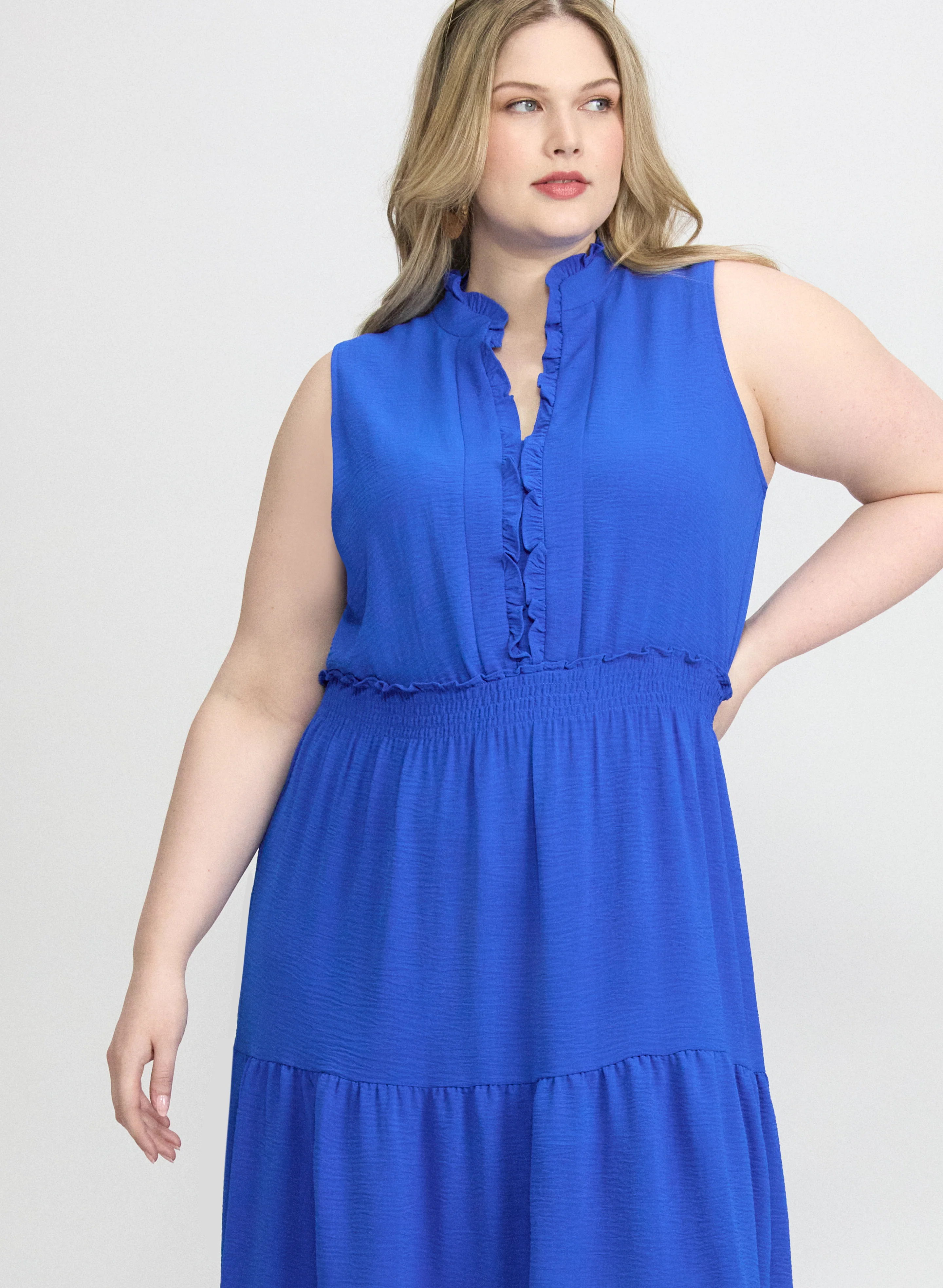 Frilled Trim Dress - Image 4