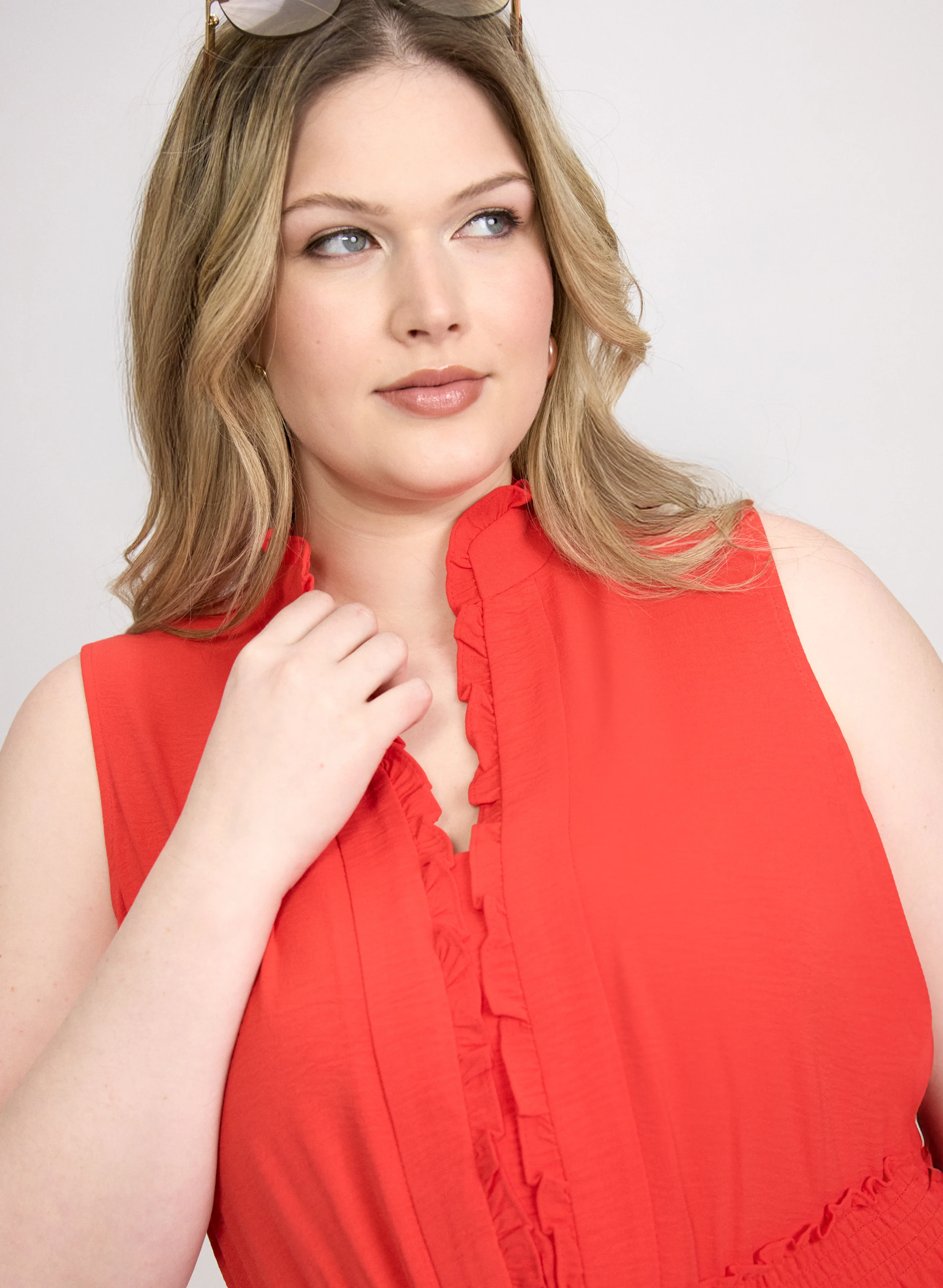Frilled Trim Dress - Image 5