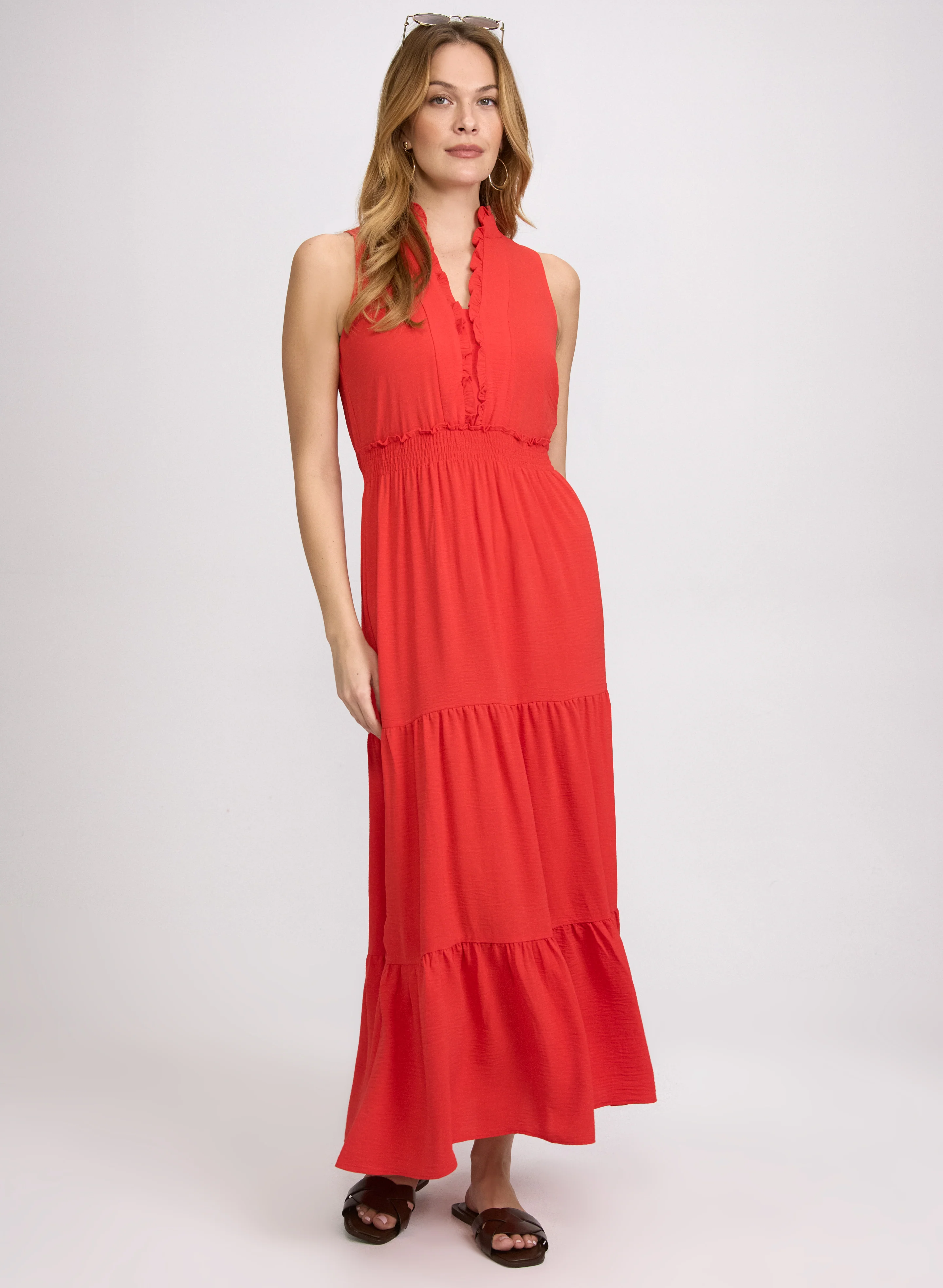 Frilled Trim Dress