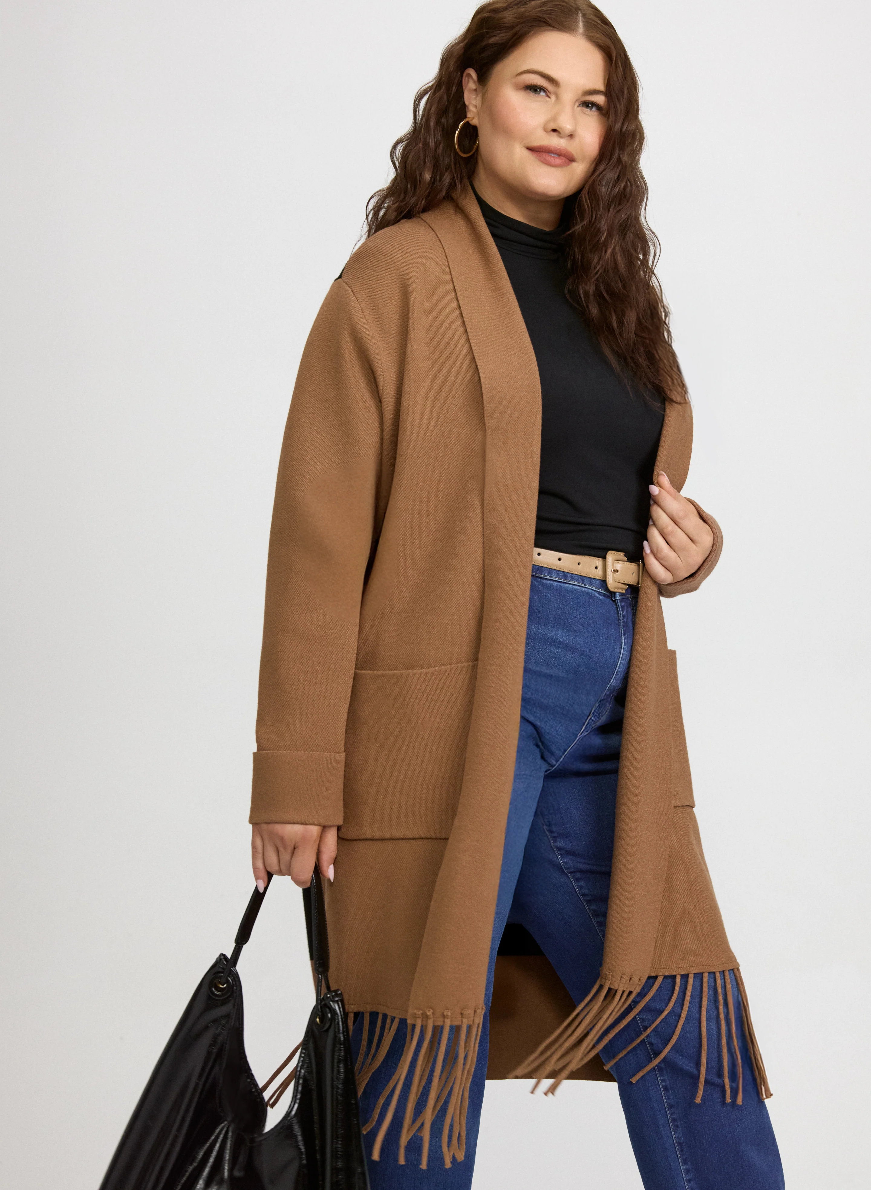 Fringe Colour Block Cardigan - Image 4