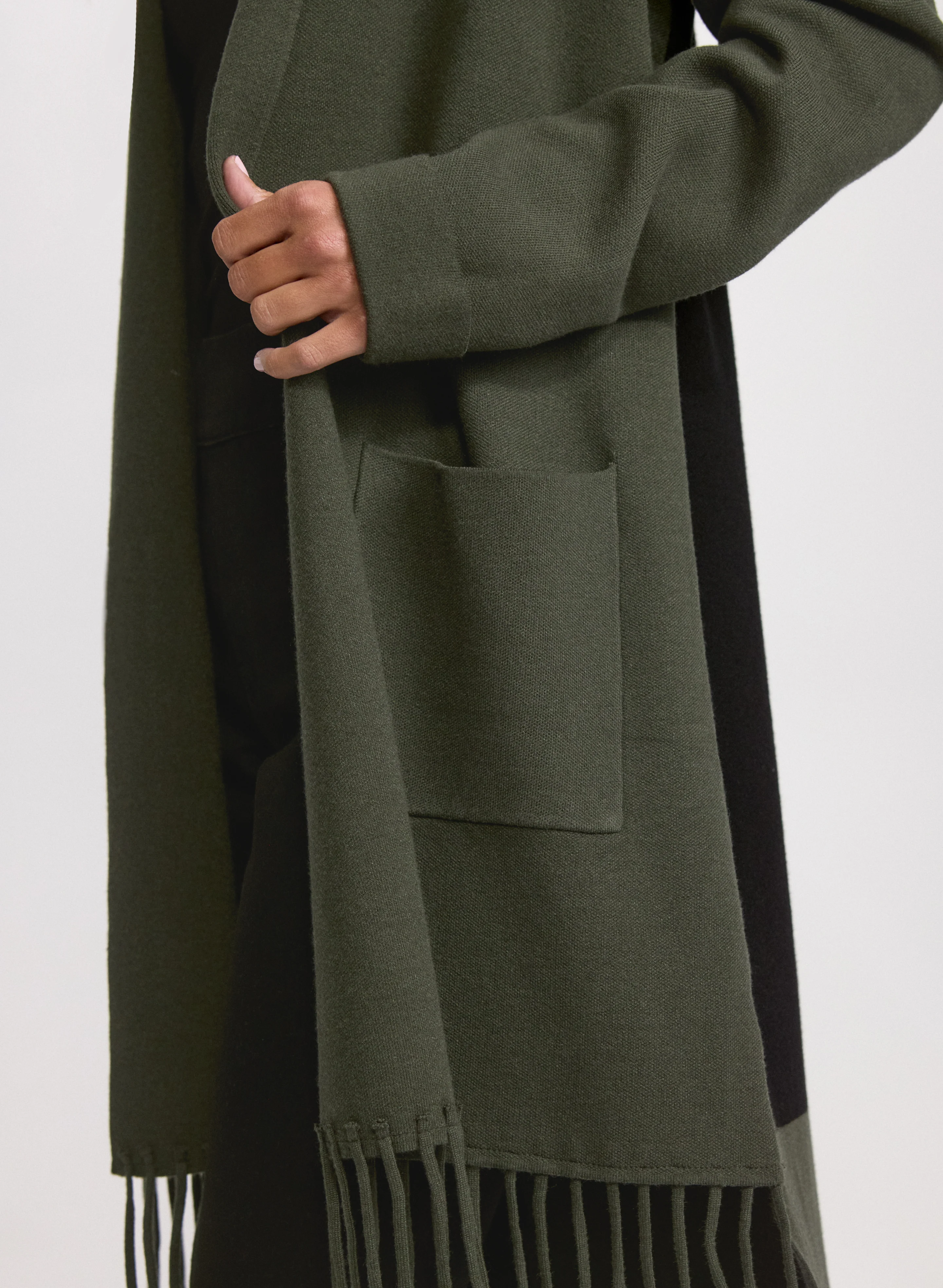 Fringe Colour Block Cardigan - Image 5