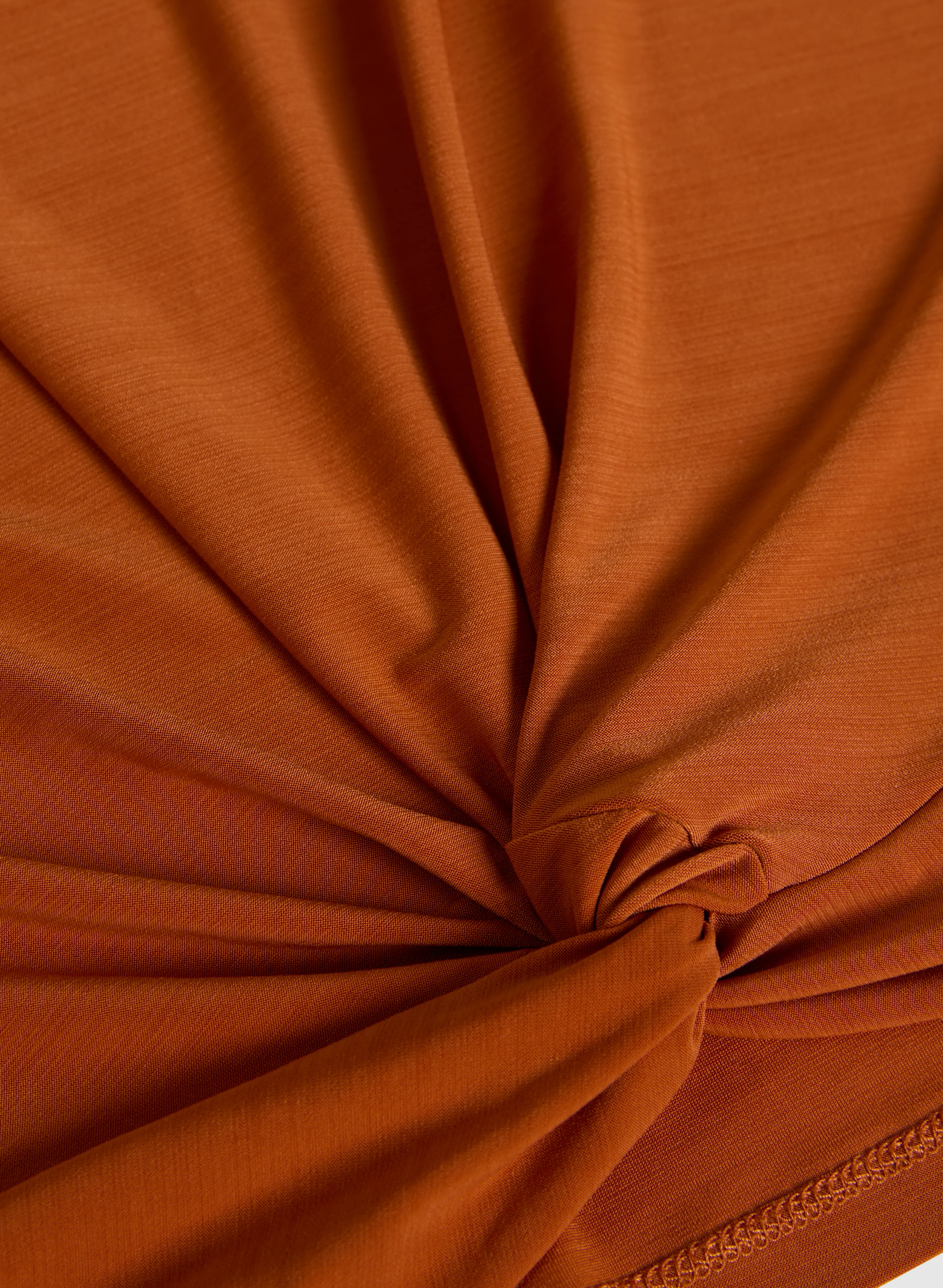 Front Knot Drop Shoulder Top - Image 7