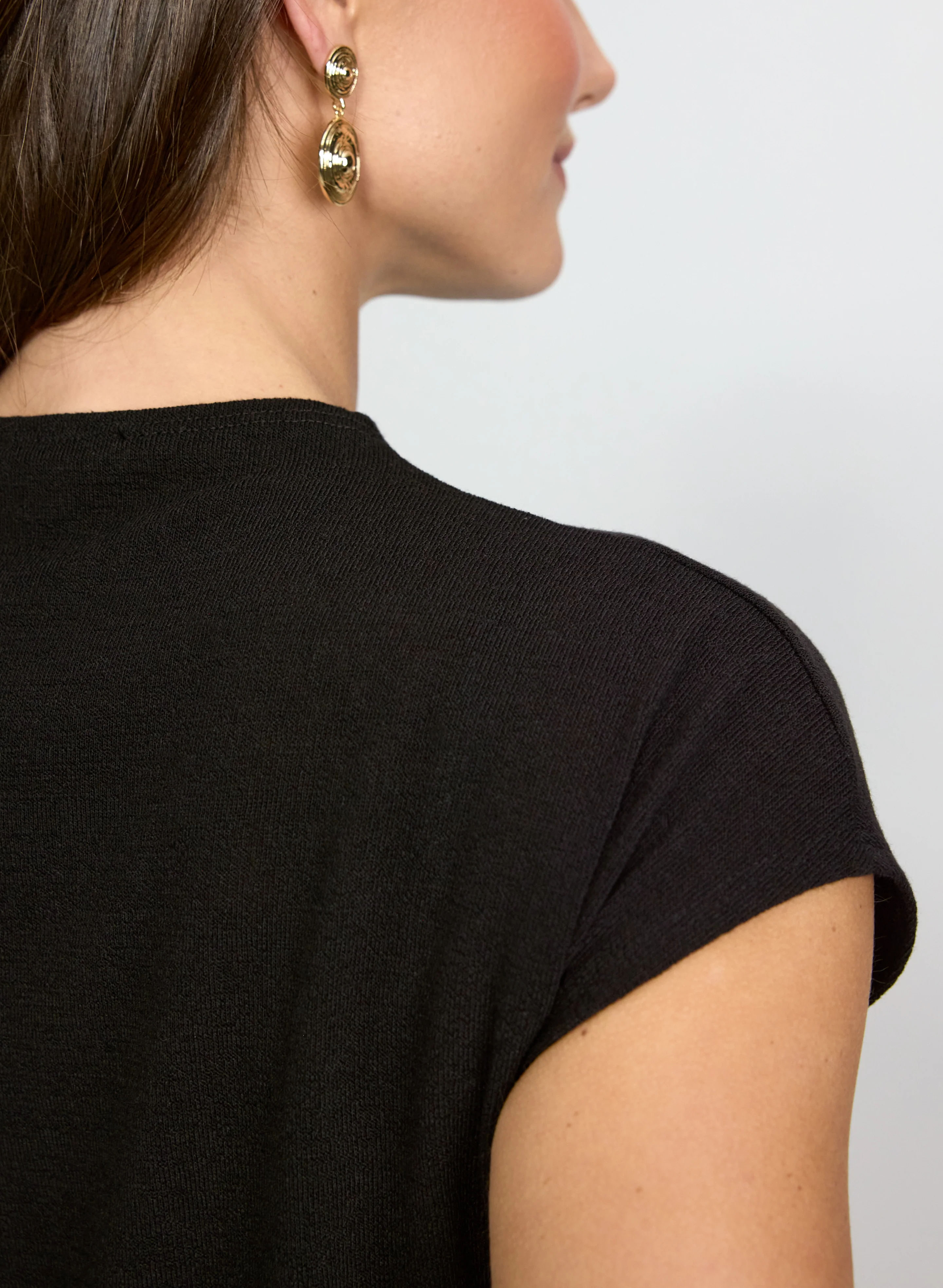 Funnel Neck Knit Top - Image 4