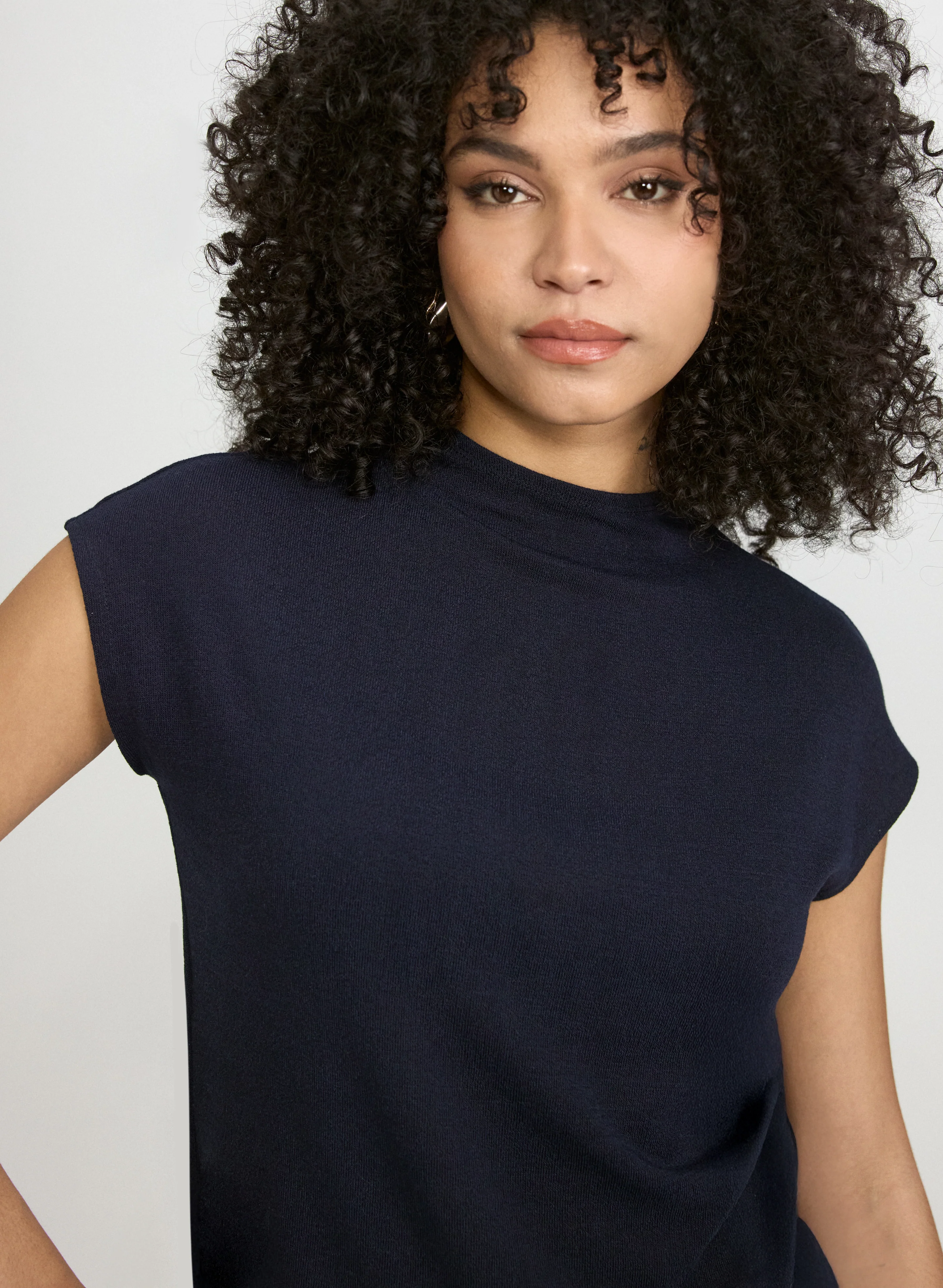 Funnel Neck Knit Top - Image 5