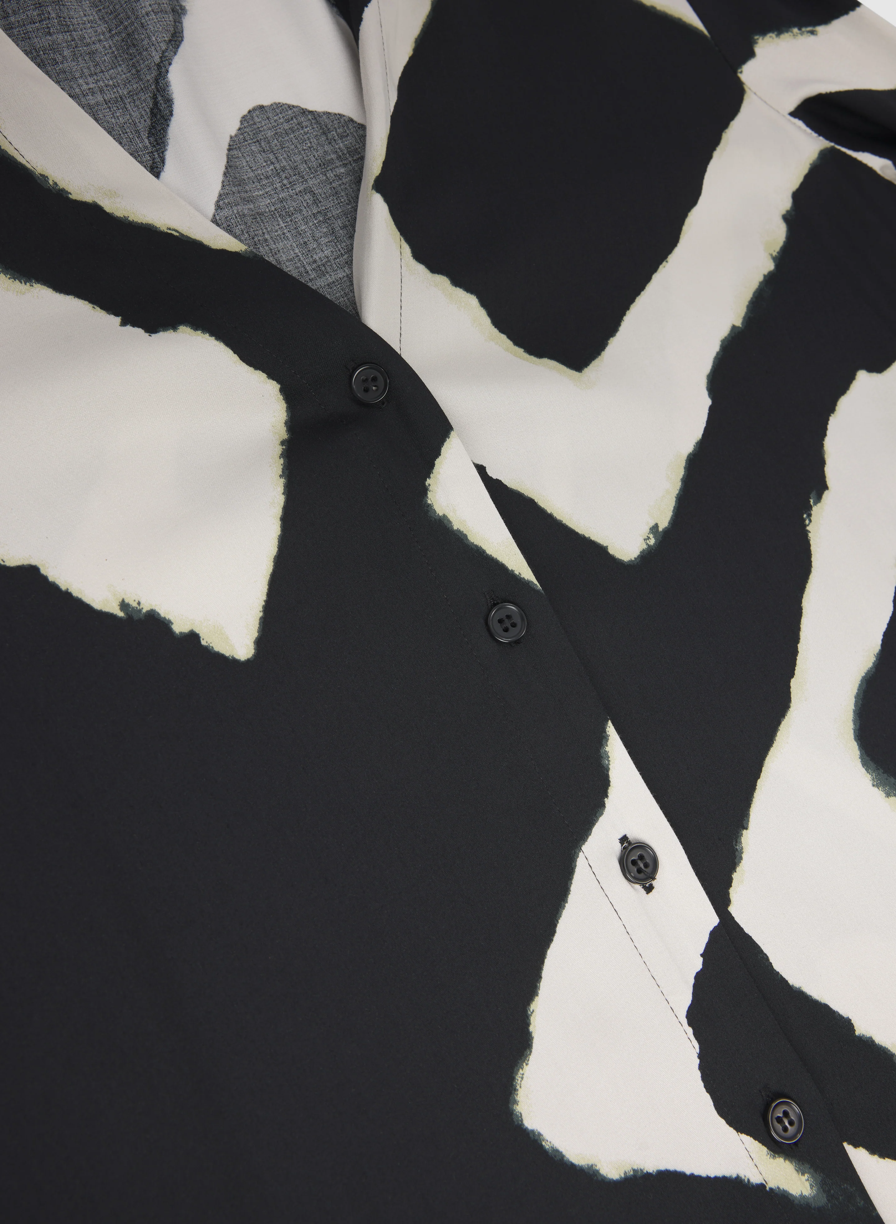 Geometric Button-Down Blouse - Image 7
