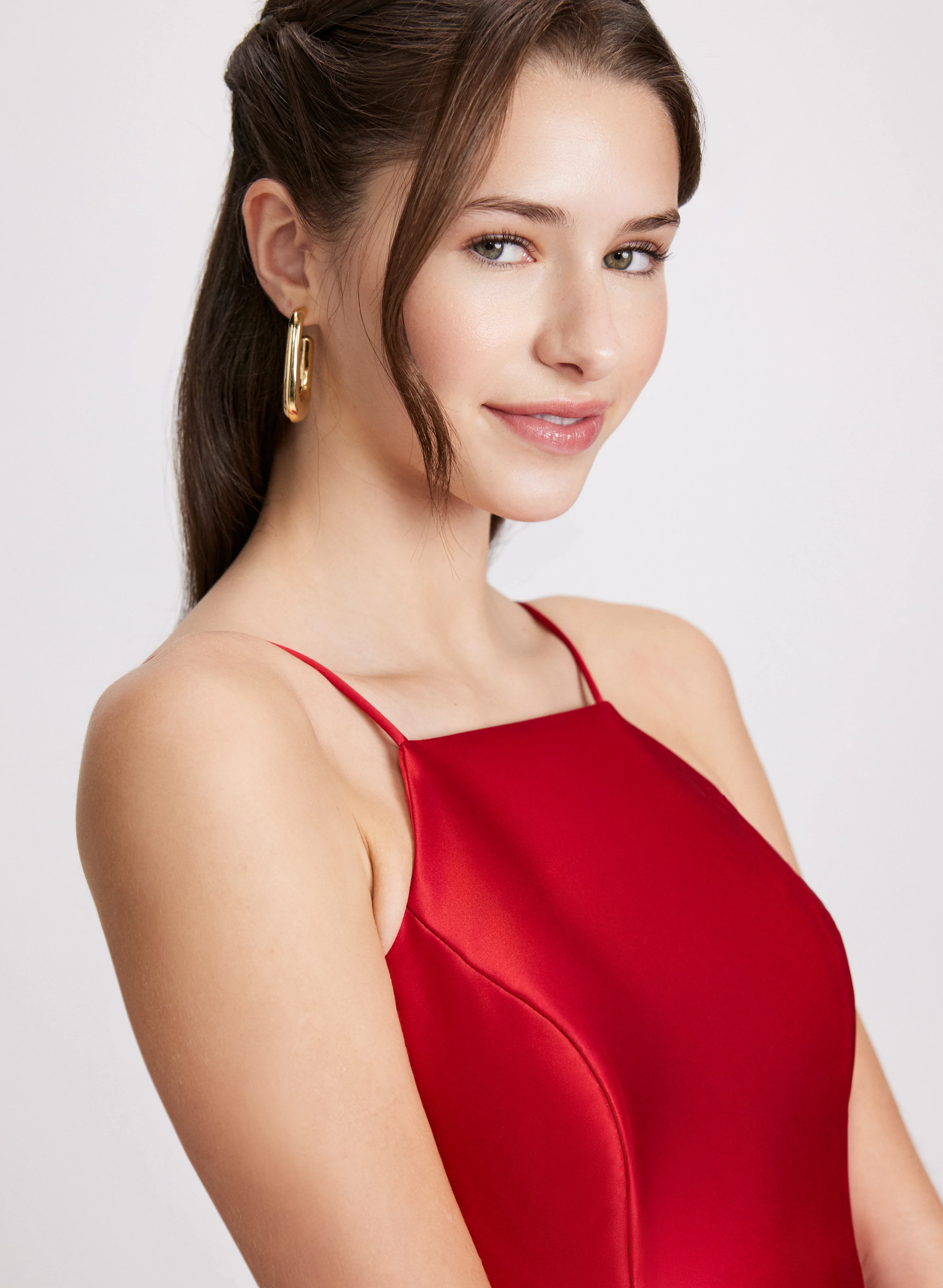 Geometric Collar Dress - Image 3