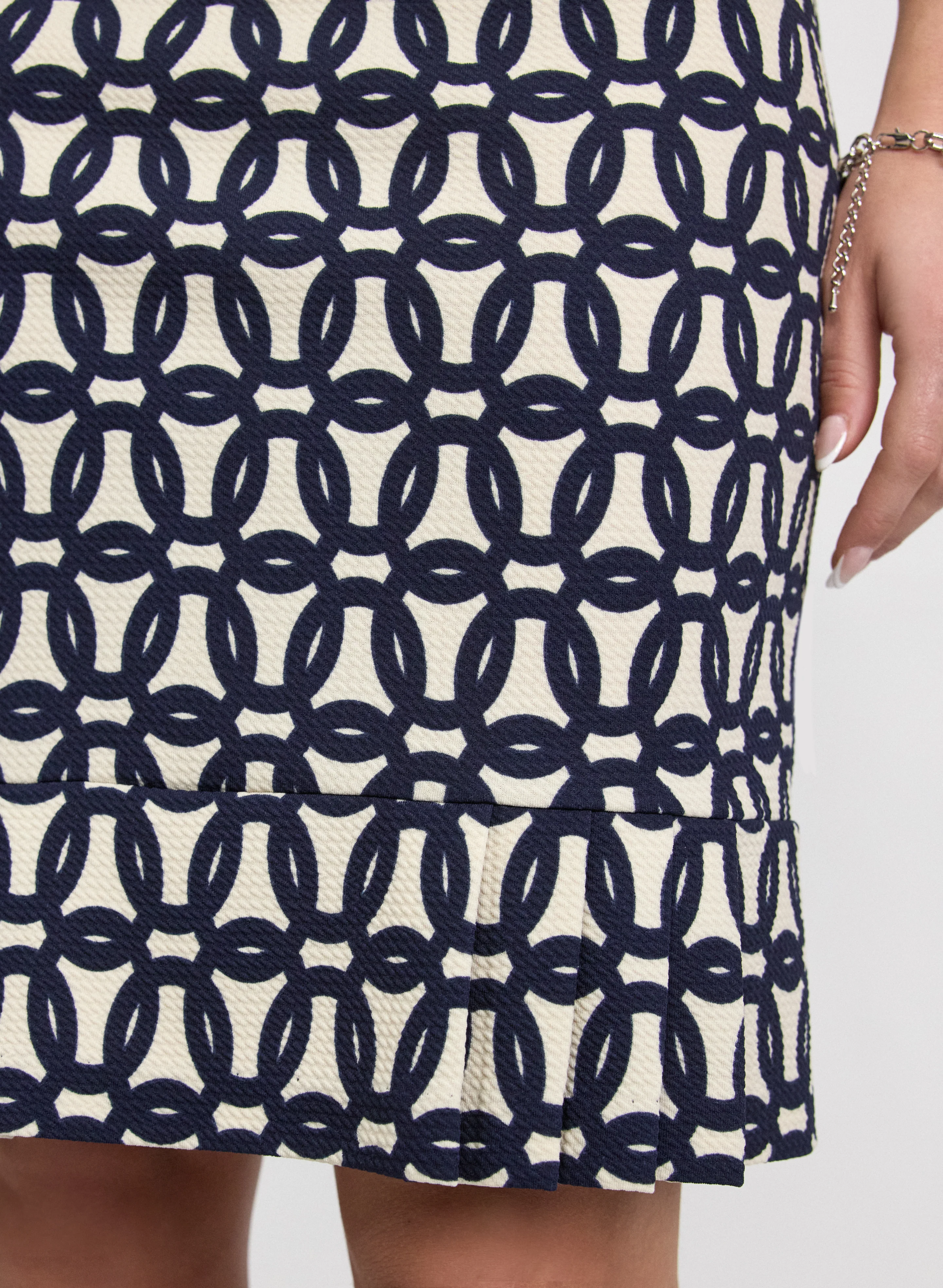 Geometric Dress & Jacket Set - Image 3