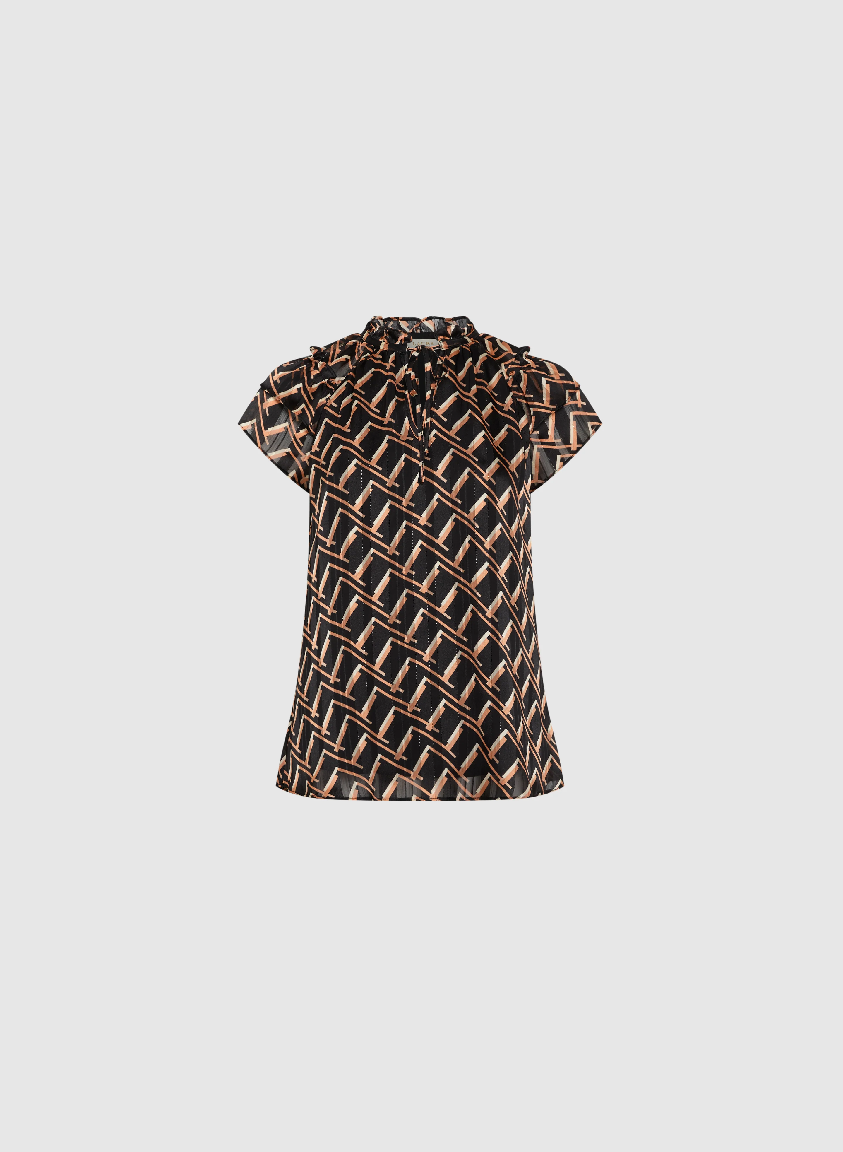 Geometric Print Blouse - Image 6