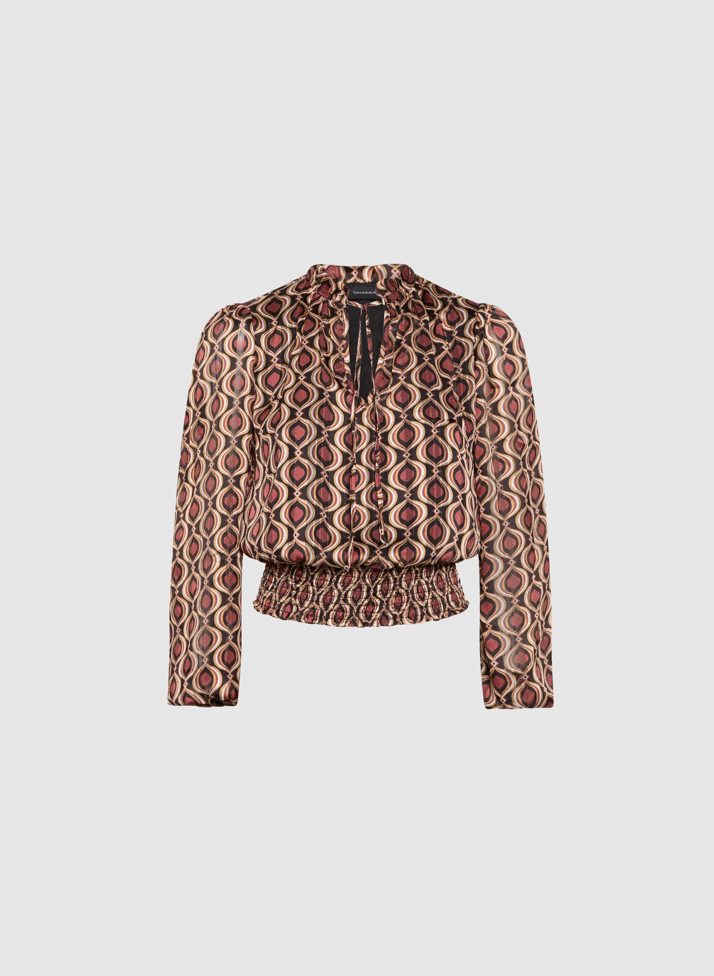 Geometric Print Blouse - Image 6