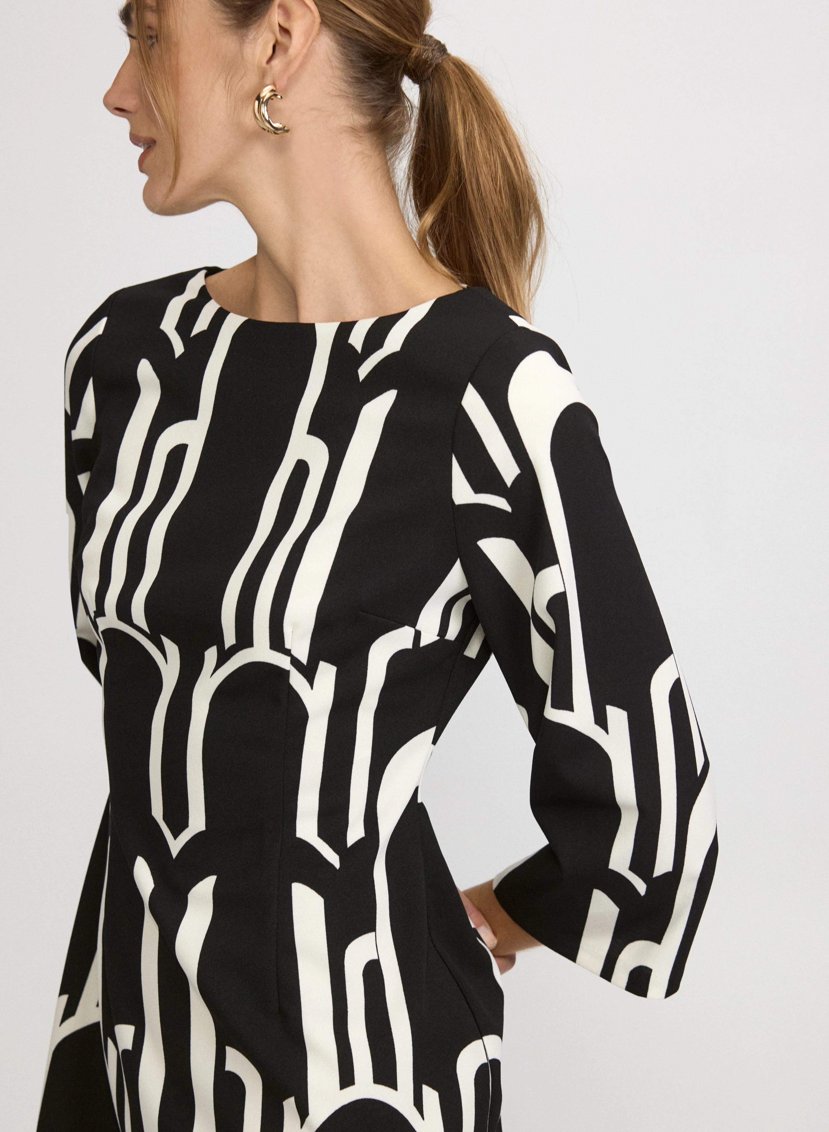 Geometric Print Dress - Image 3