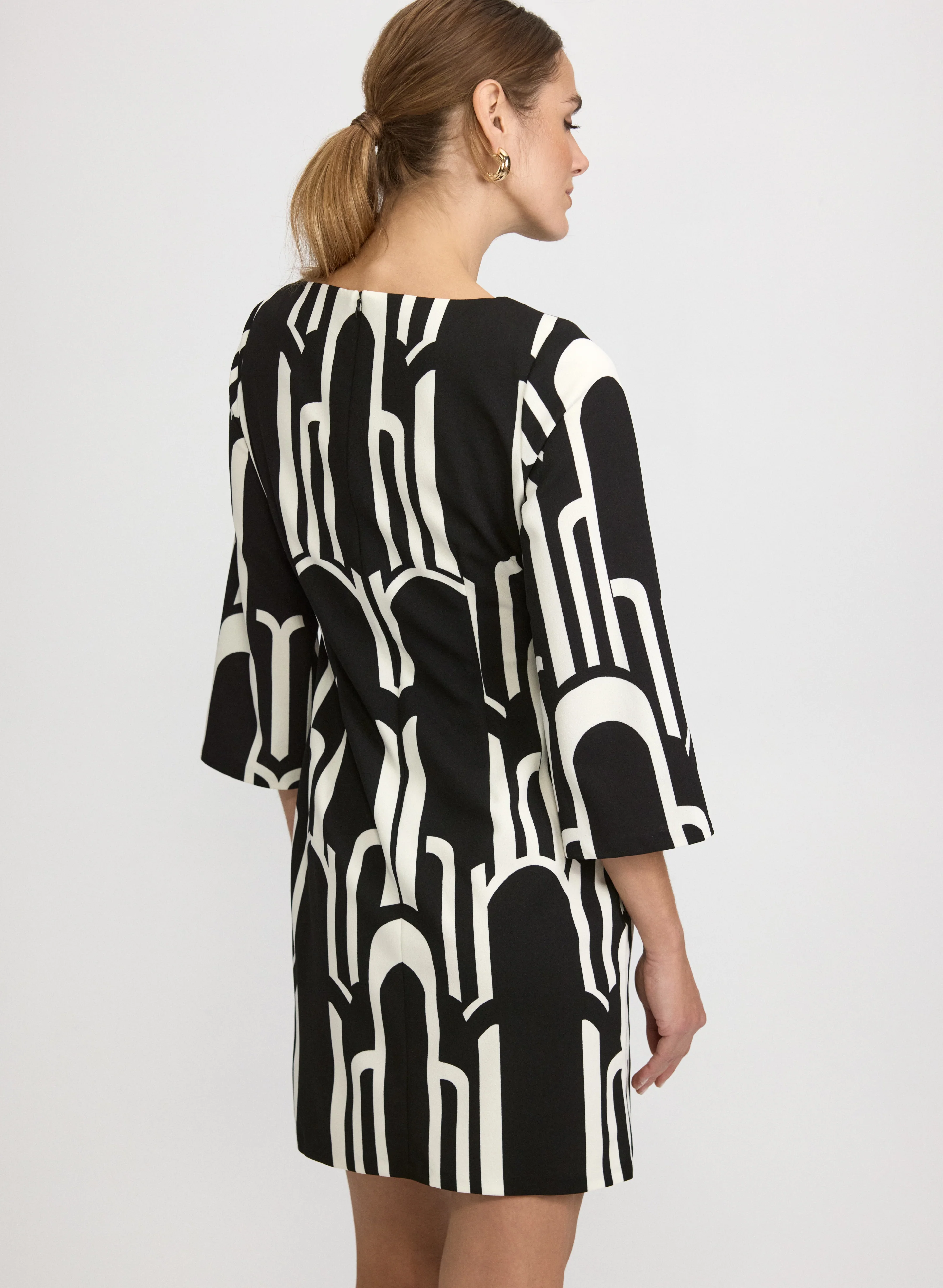 Geometric Print Dress - Image 4