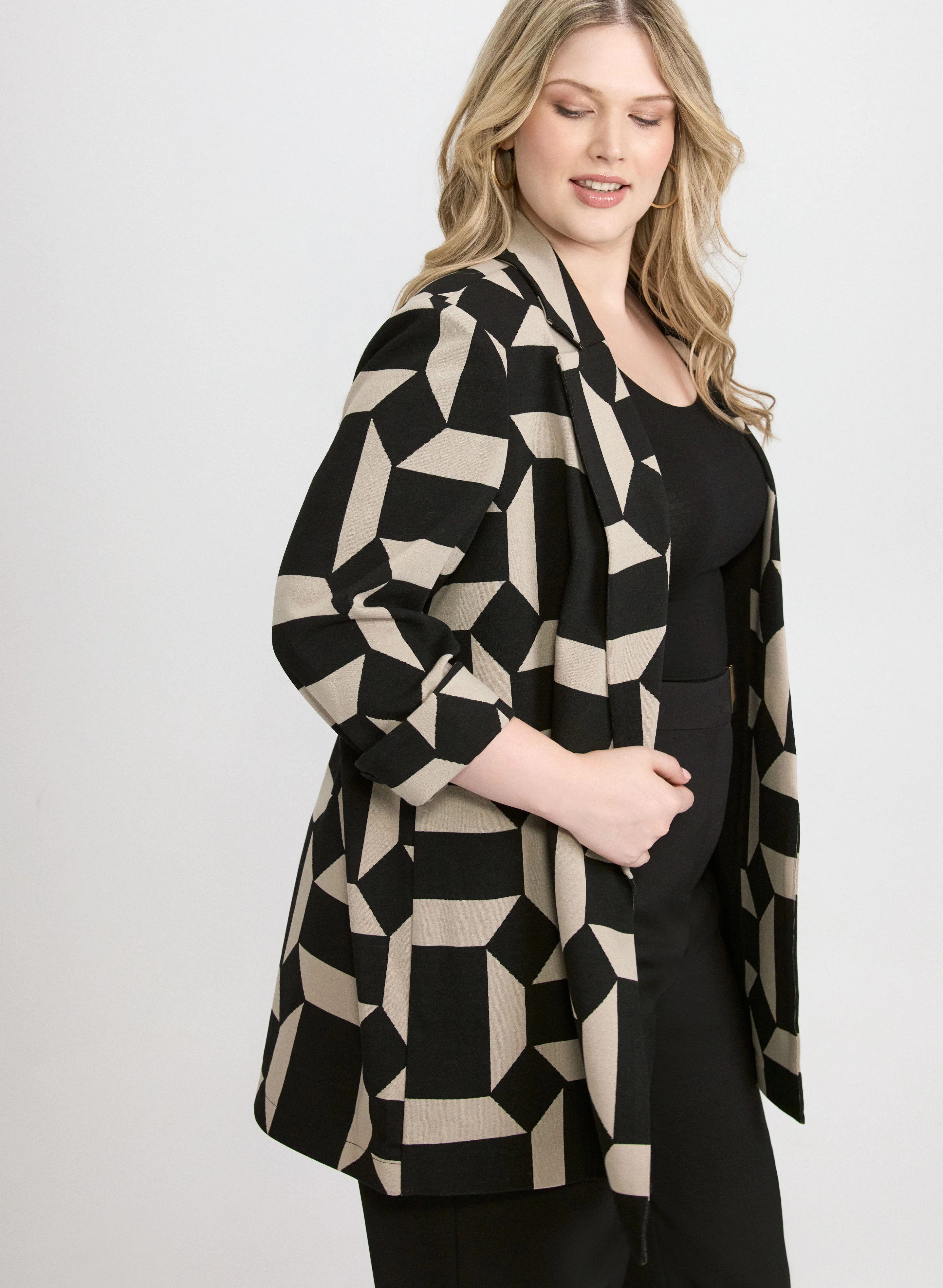 Geometric Print Jacket - Image 2