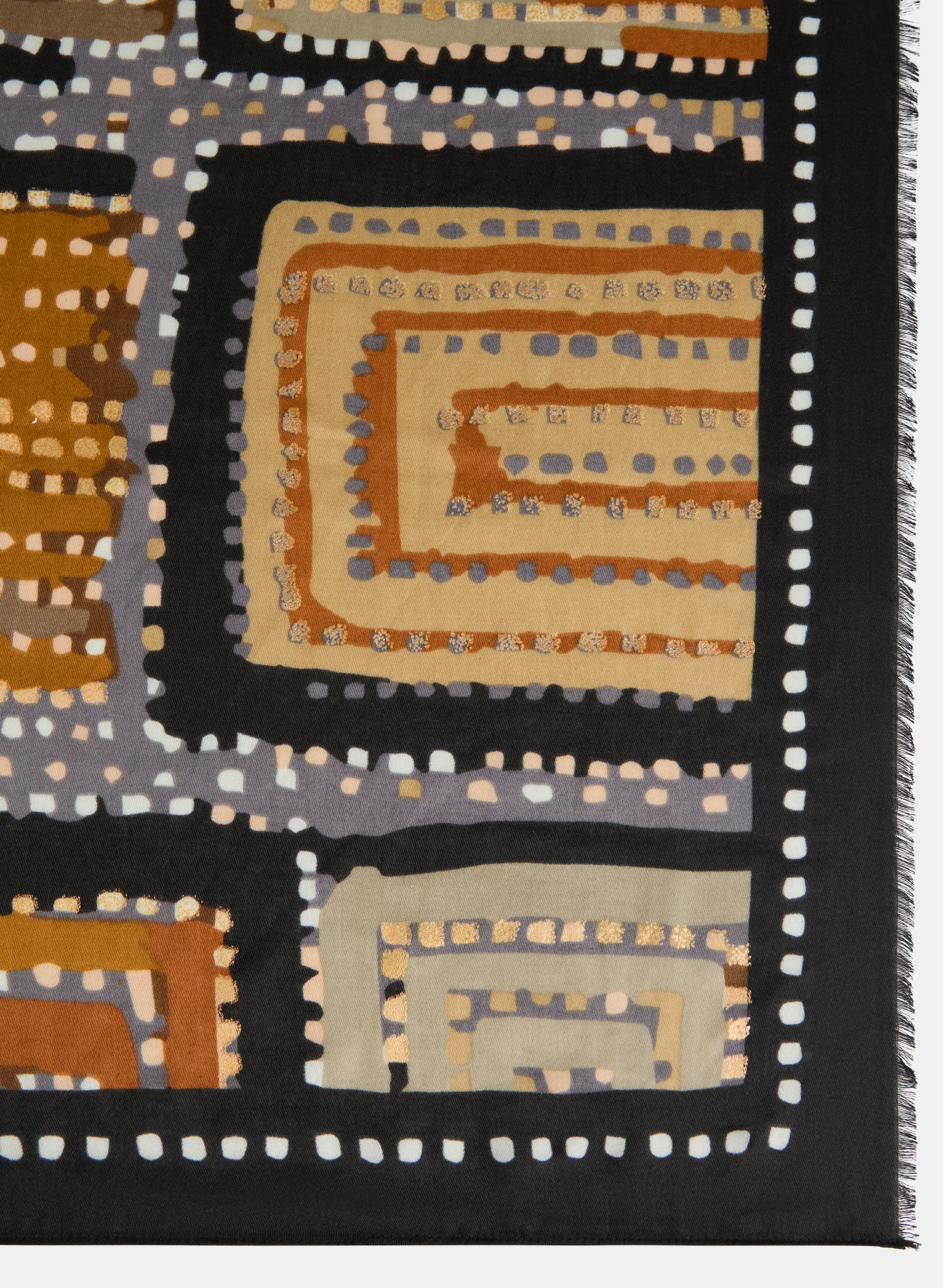 Geometric Print Oblong Scarf - Image 3